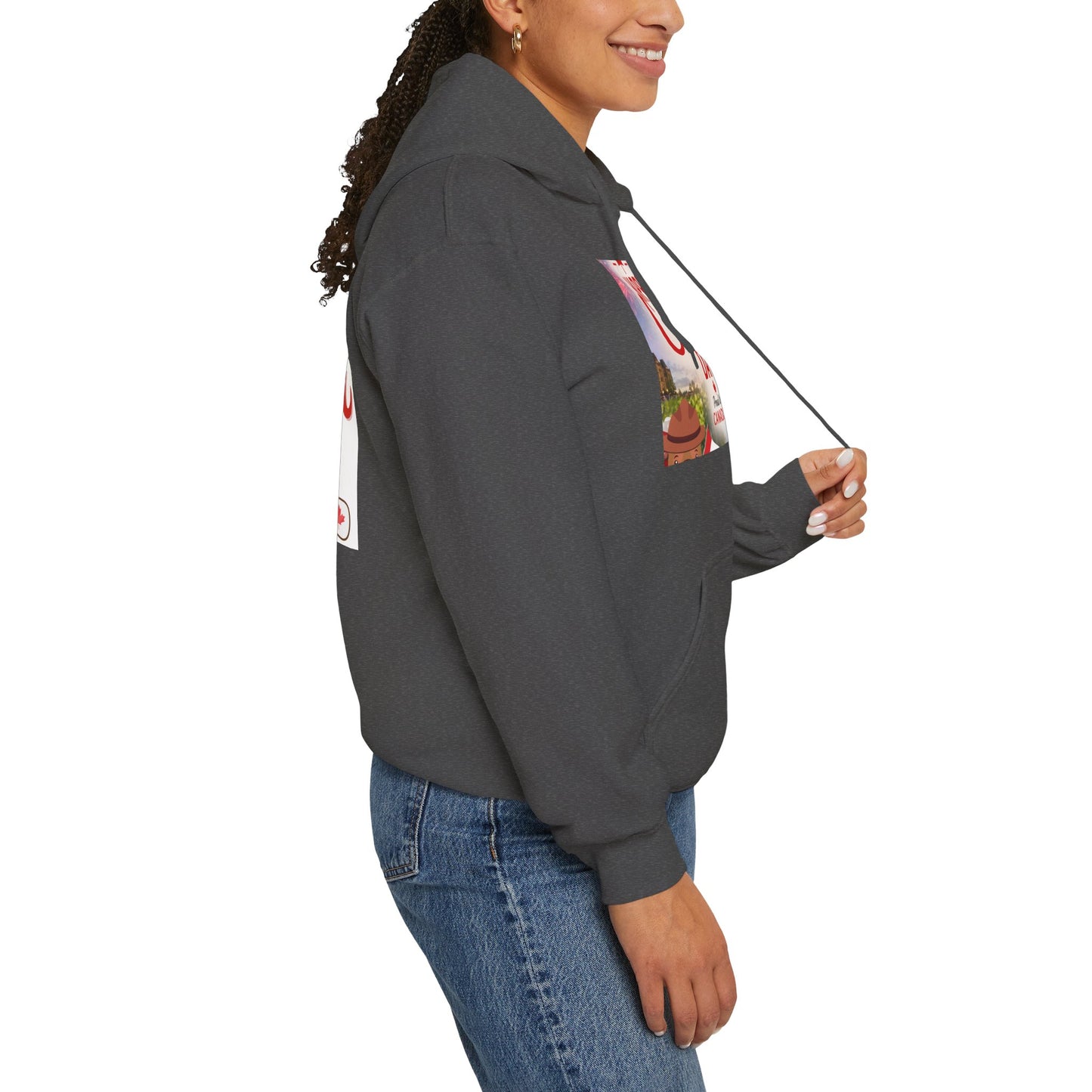 Canada Day Hoodie — "Happy Canada Day! Proud Canadian" Celebration Sweatshirt
