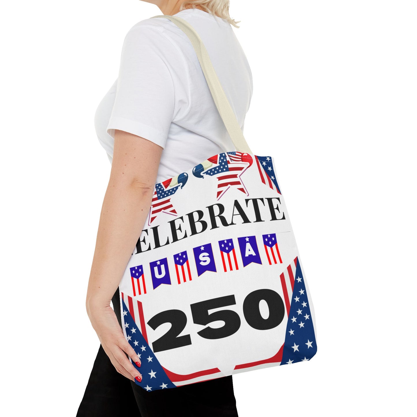 Celebrate USA 250 Tote Bag | 4th of July bag for firework