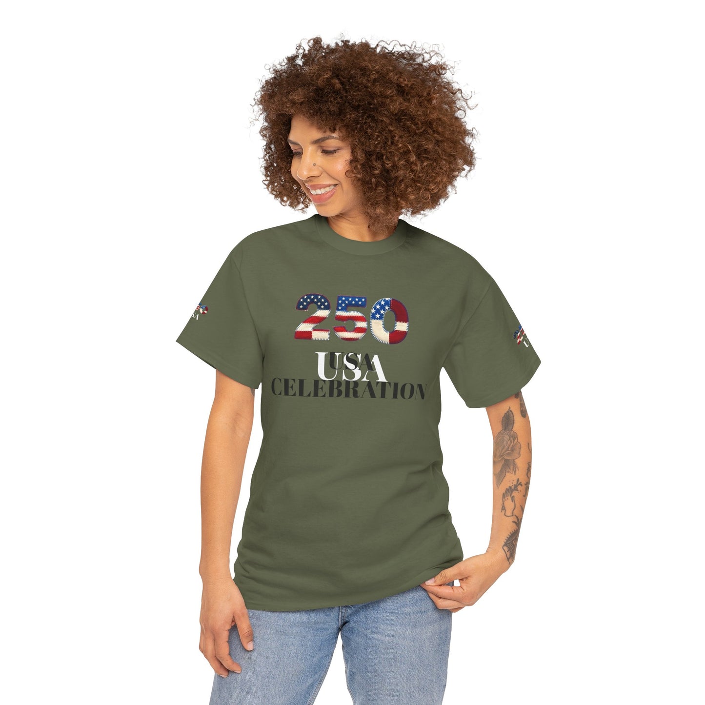 250 USA Celebration T‑Shirt — Patriotic 4th of July Tee