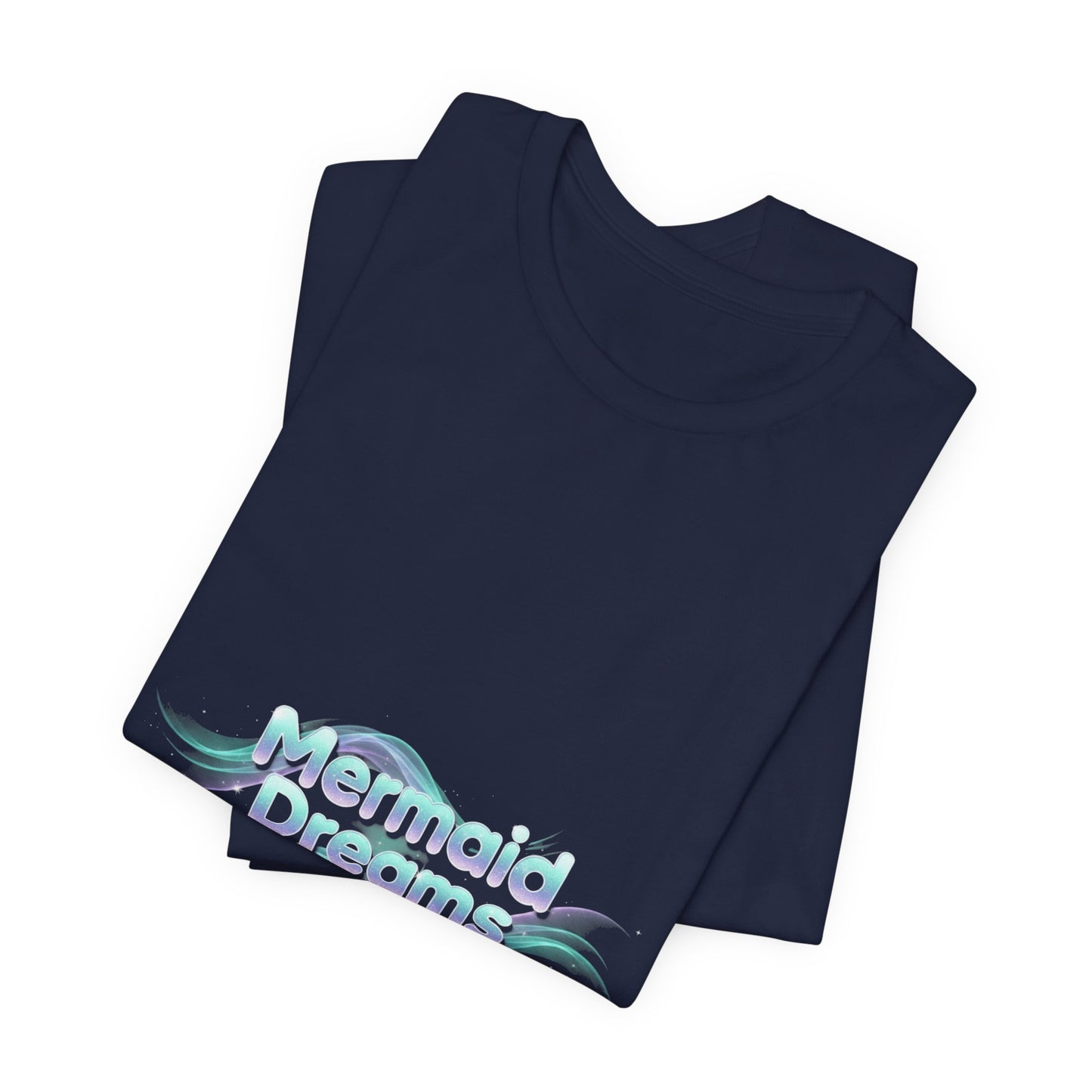 Mermaid Dreams tee | iridescent text, pearly word accent
