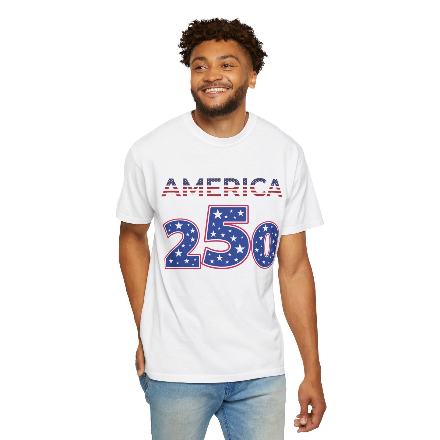 America 250 Patriotic T-Shirt — Fourth of July USA Celebration Tee