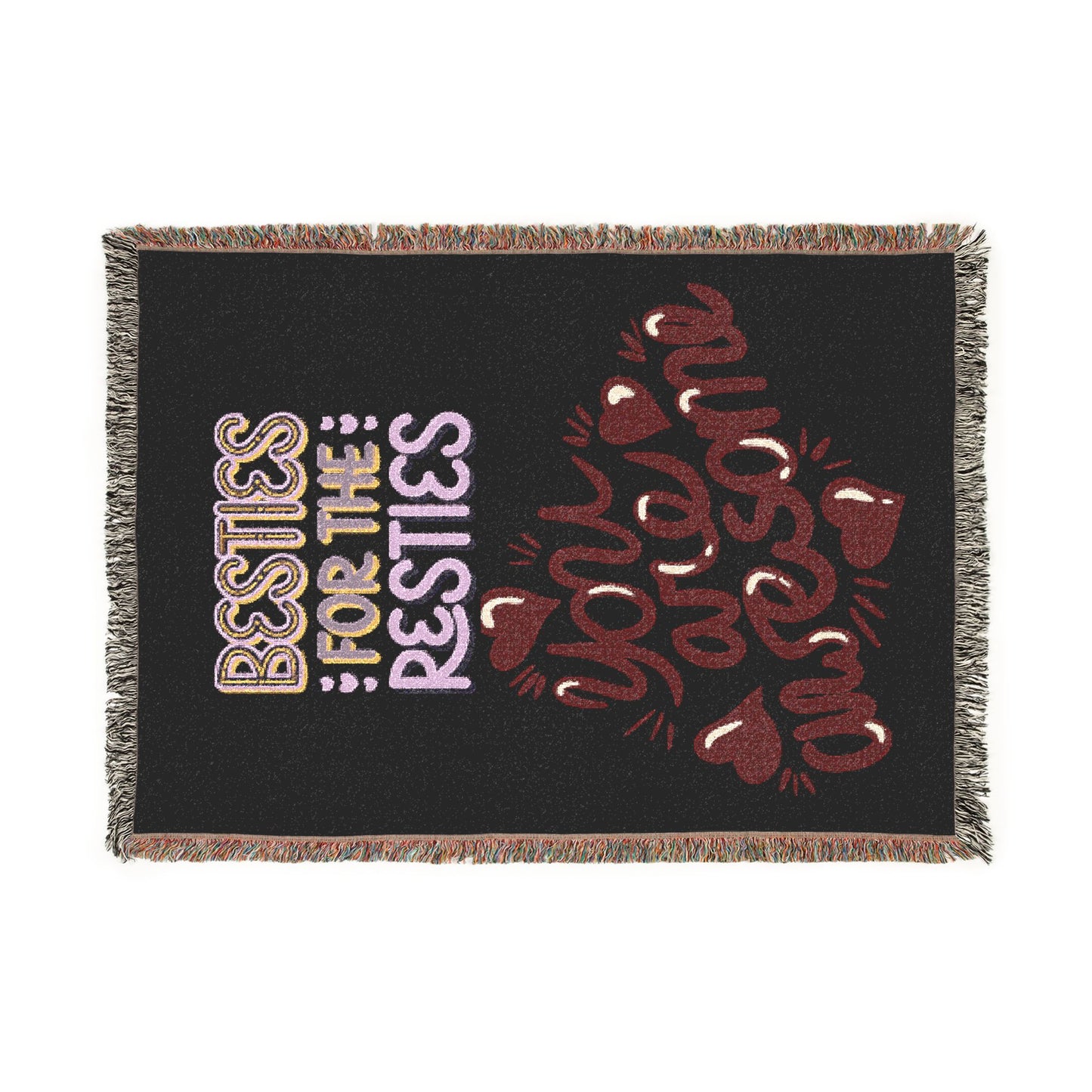 Restless for the Restless Heart Graphic Woven Blanket | Cozy Throw