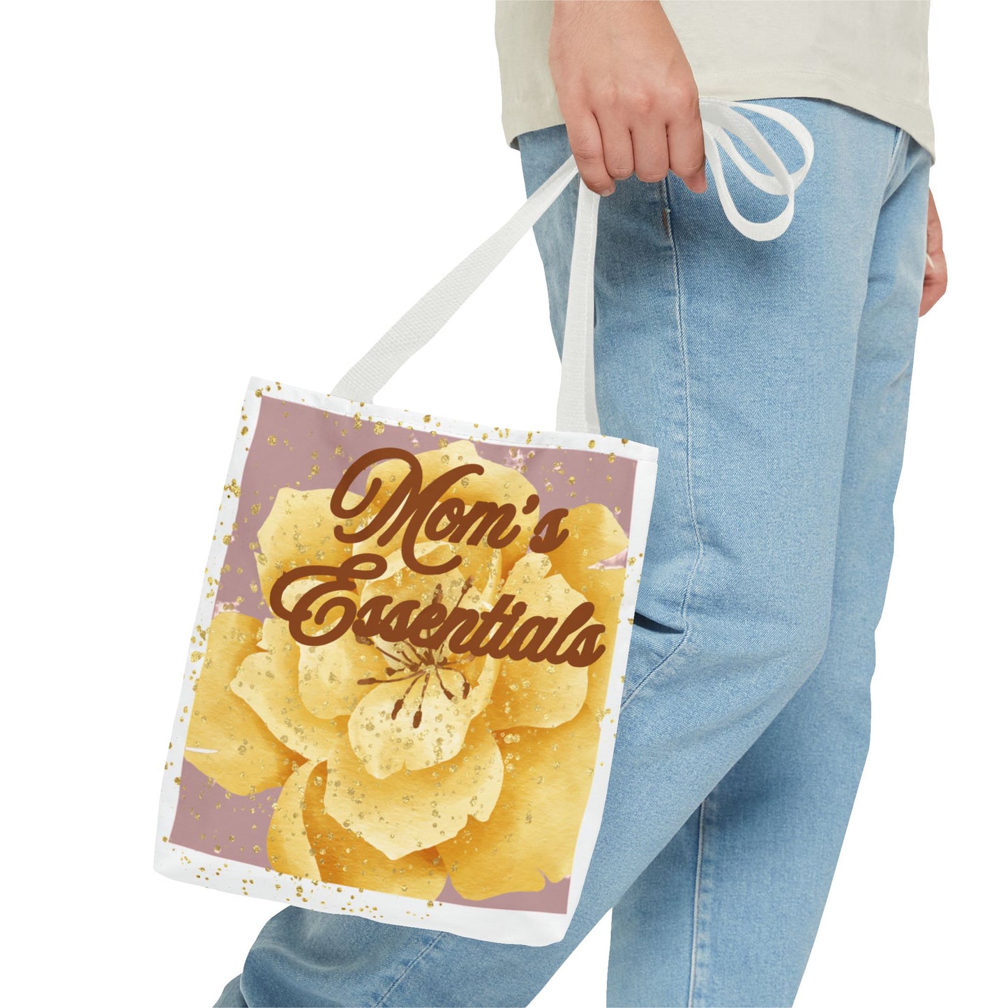 Mom Tote Bag | Mother’s Day Gift | Blush Pink Gold Minimal Tote | Everyday Mom Bag