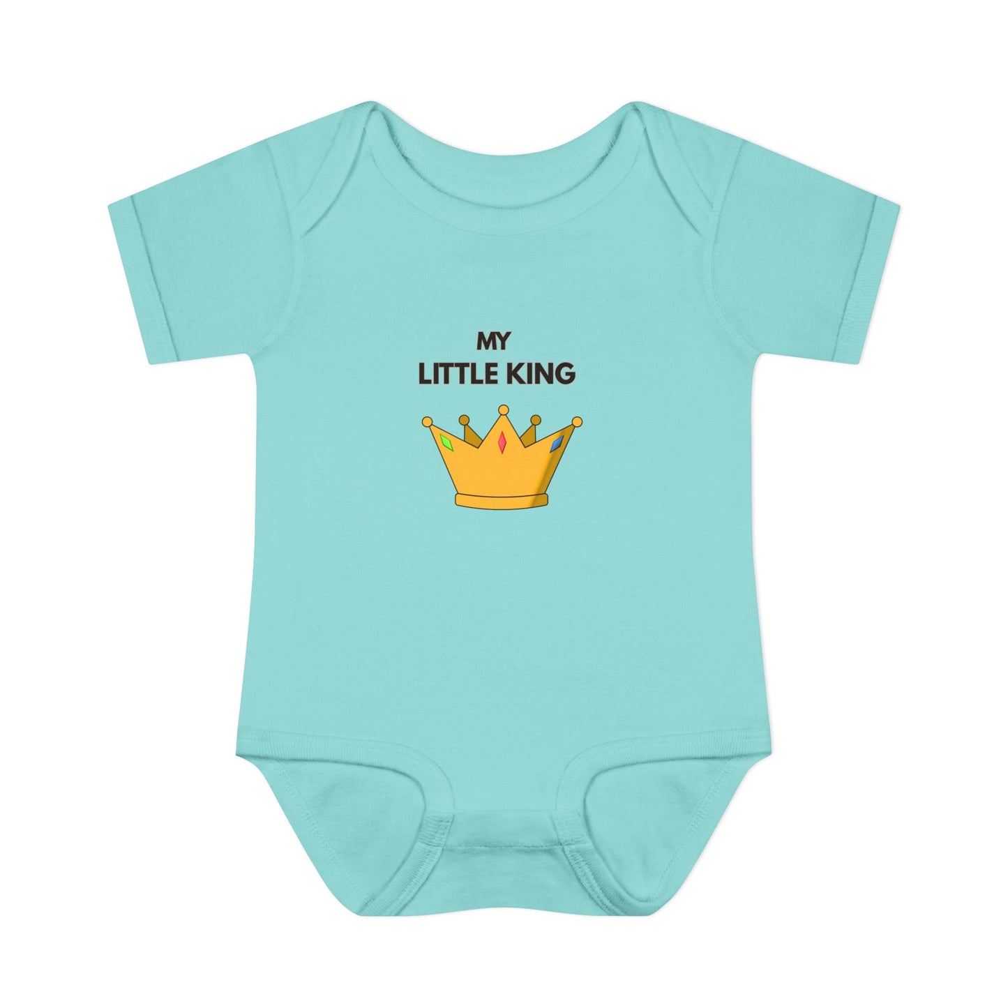 Infant Bodysuit — "My Little King" Baby Onesie
