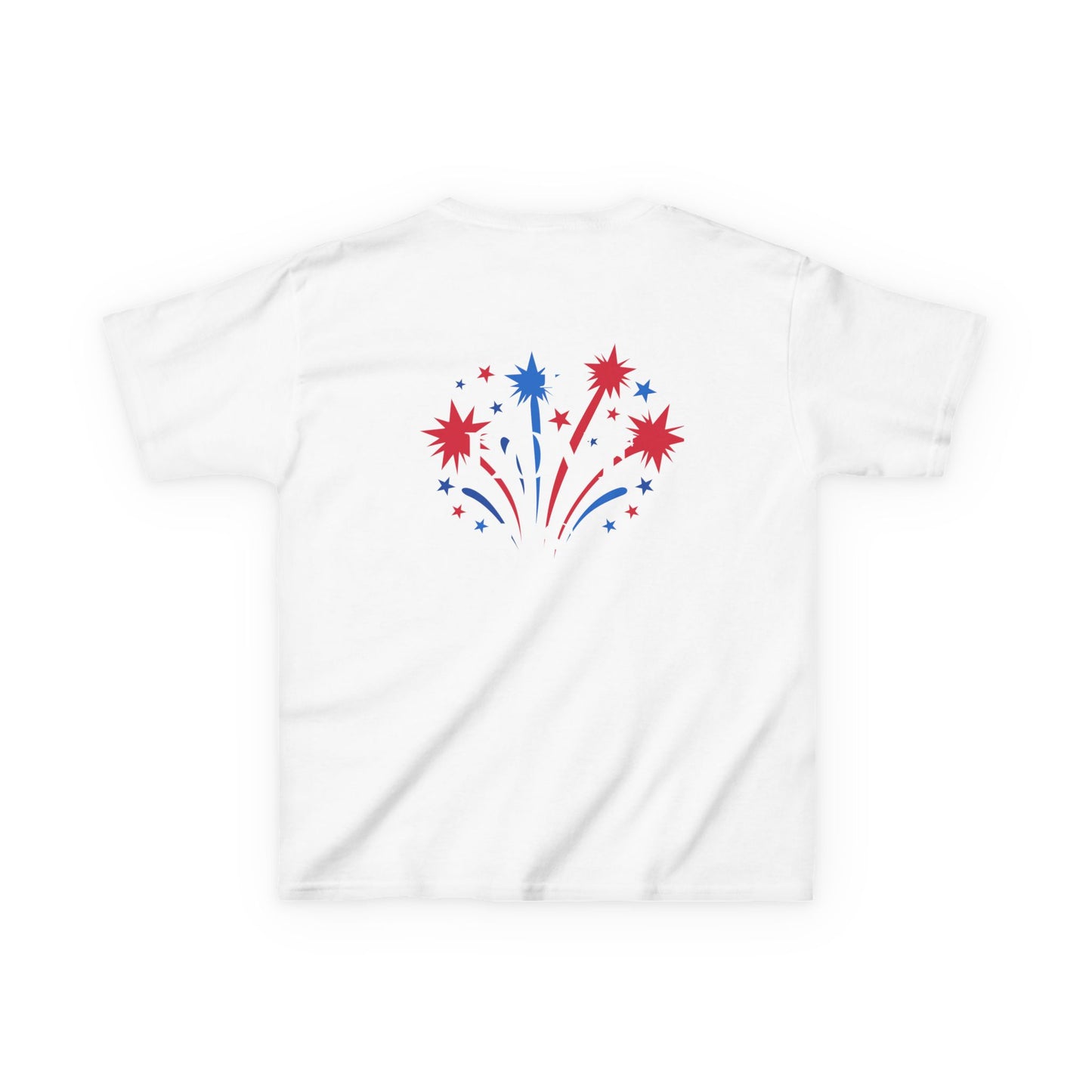 America 250 Kids Tee | Patriotic Fireworks Fourth of July Shirt
