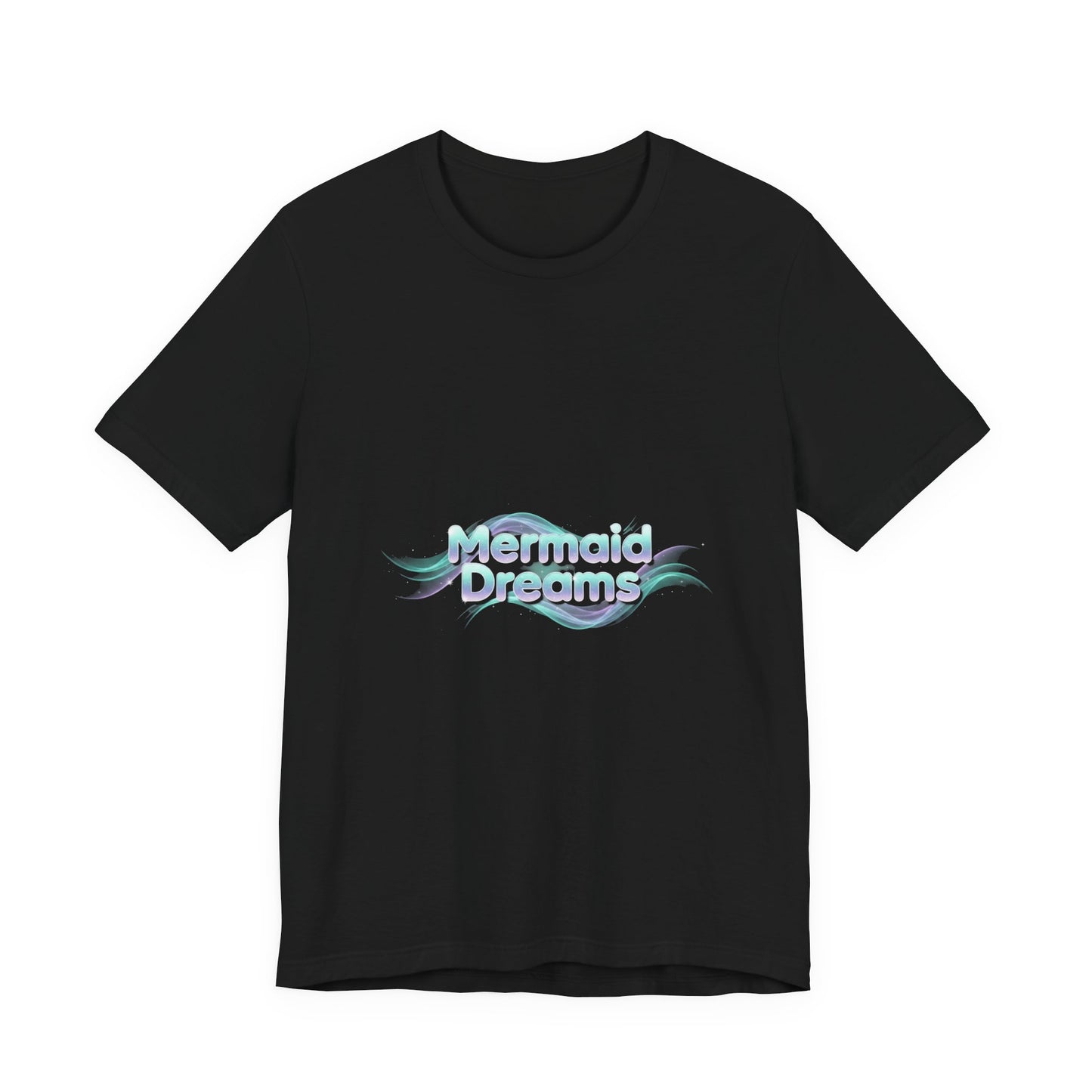 Mermaid Dreams tee | iridescent text, pearly word accent