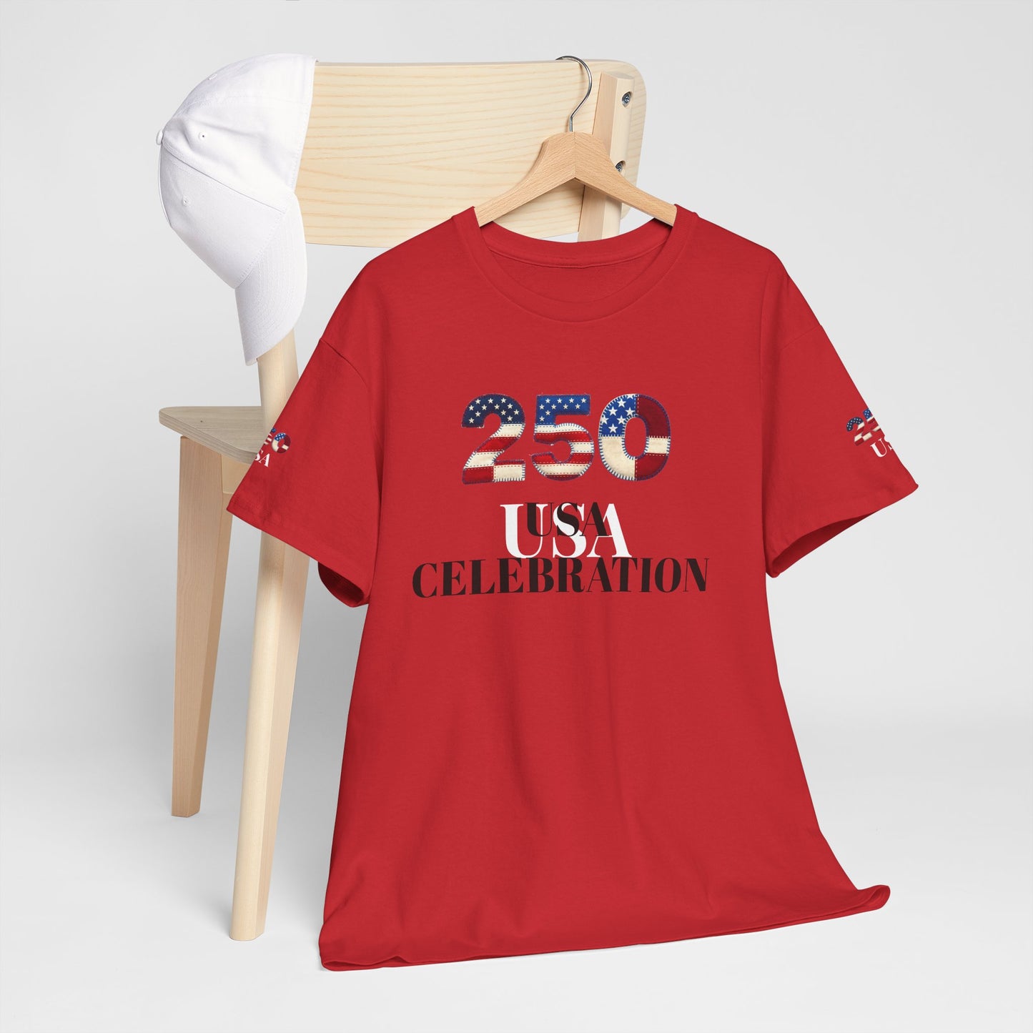 250 USA Celebration T‑Shirt — Patriotic 4th of July Tee
