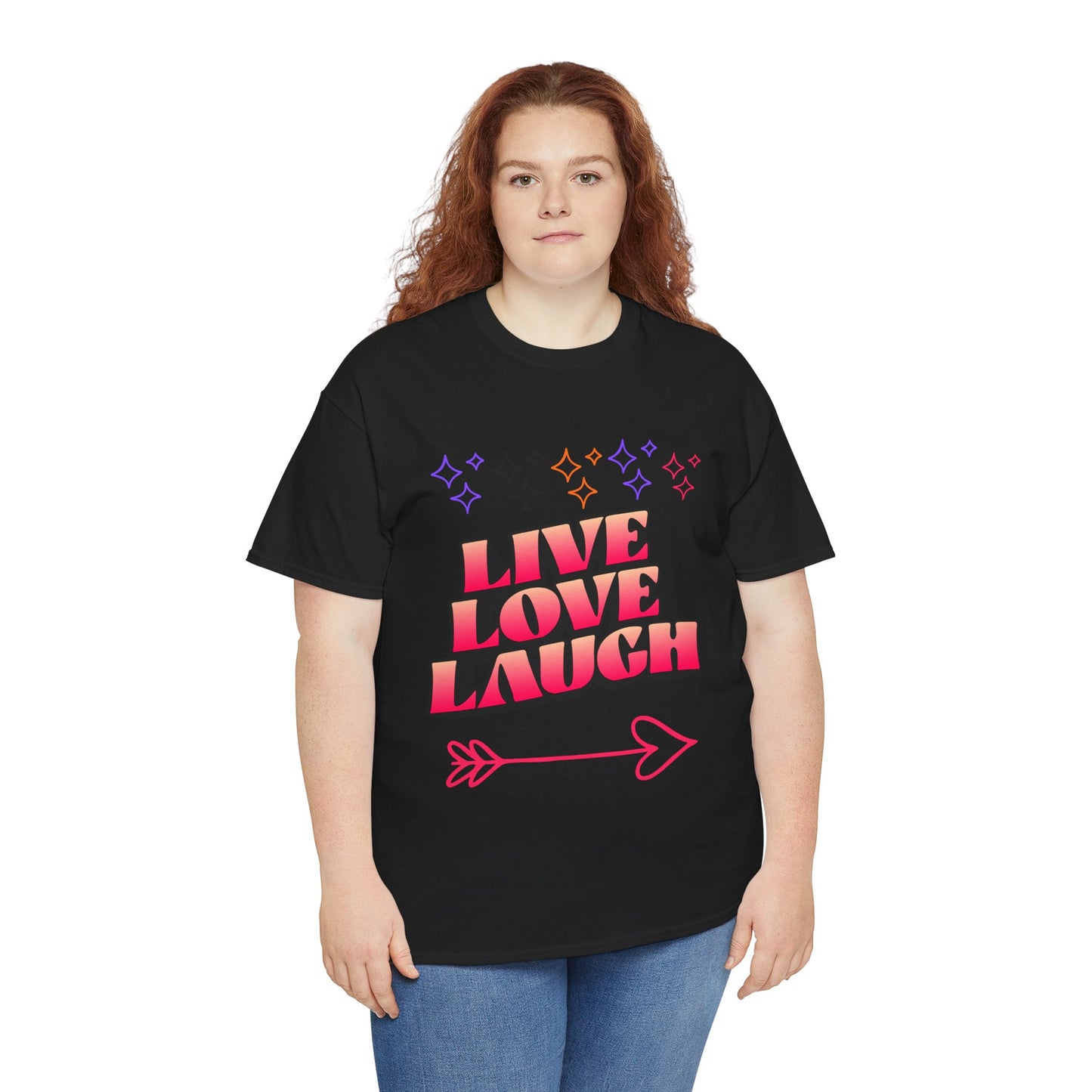 Live Love Laugh Women's Tee — Inspirational Graphic T-Shirt