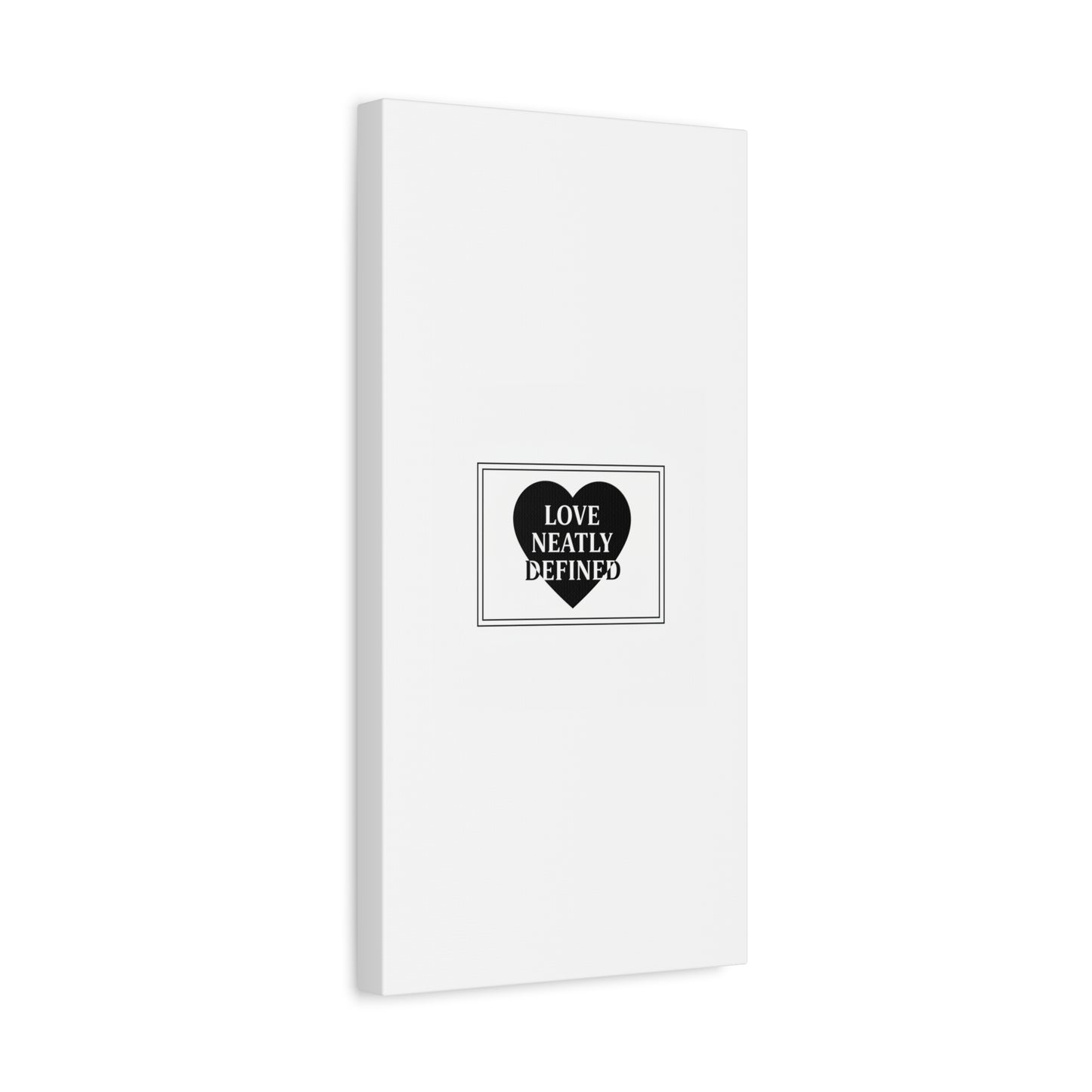 Love Neatly Defined Canvas, editorial black and white love print | elegant typography poster