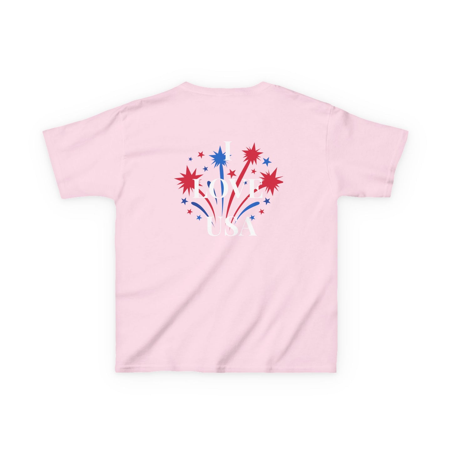 America 250 Kids Tee | Patriotic Fireworks Fourth of July Shirt