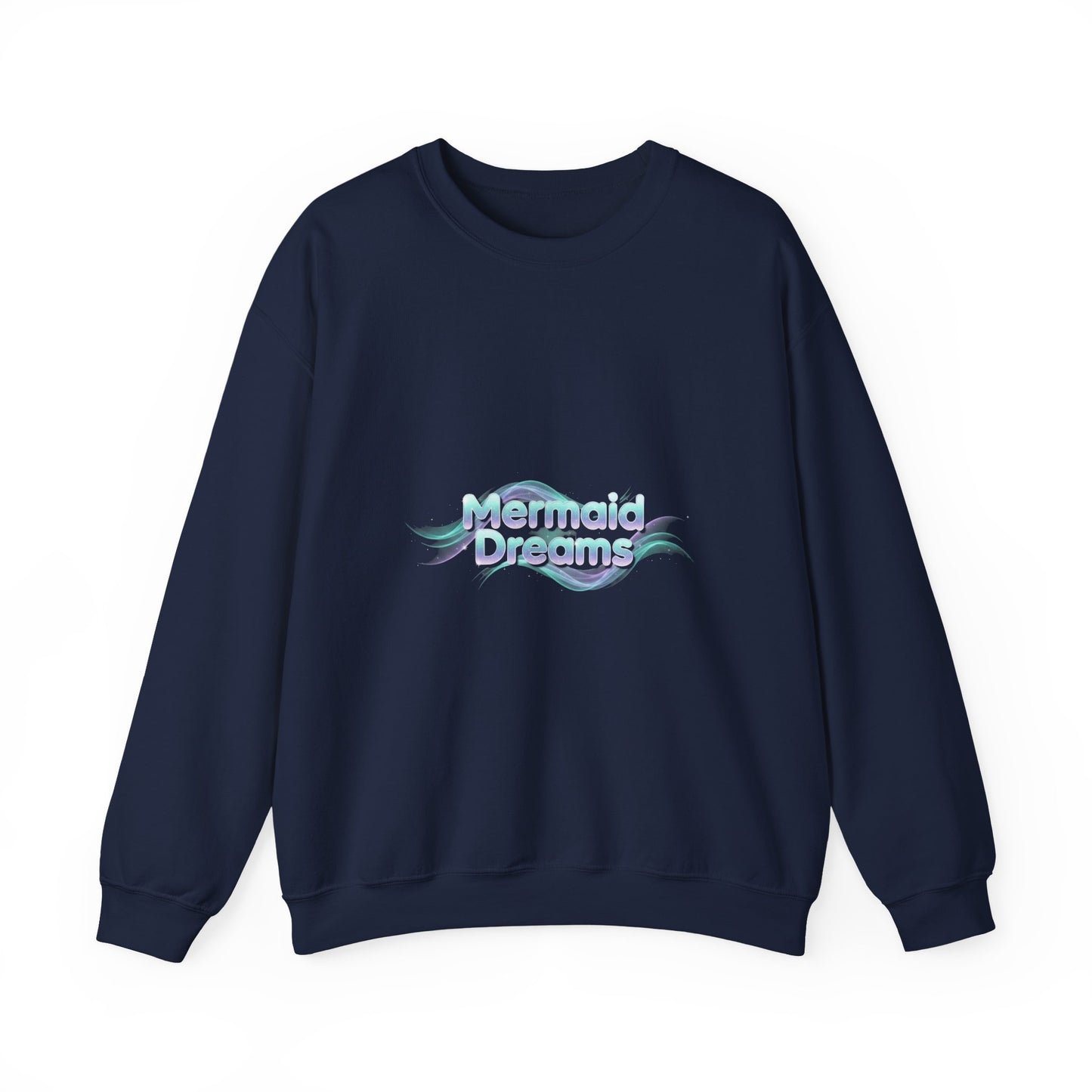 Mermaid Dreams Sweatshirt | iridescent text, pearly word accent