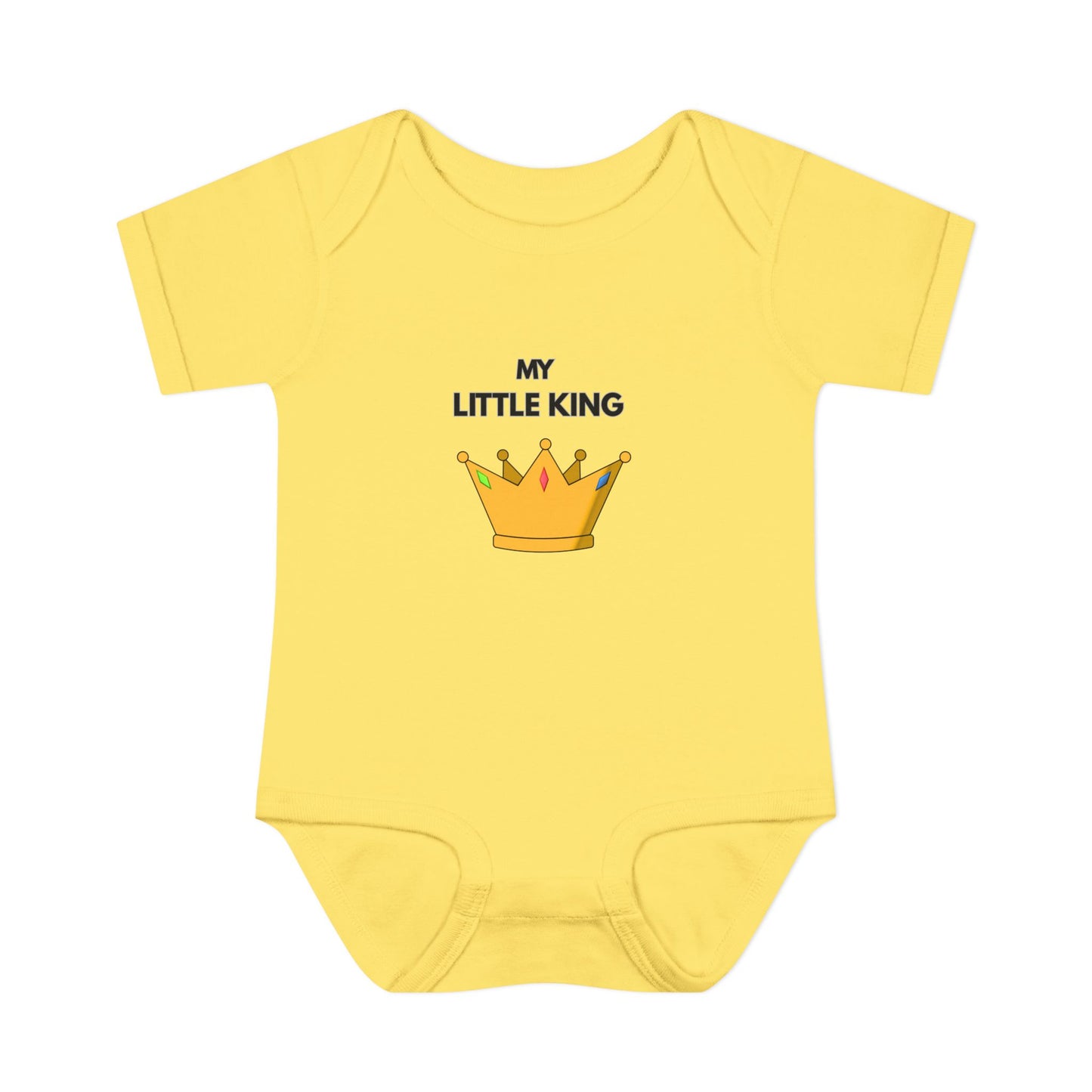 Infant Bodysuit — "My Little King" Baby Onesie