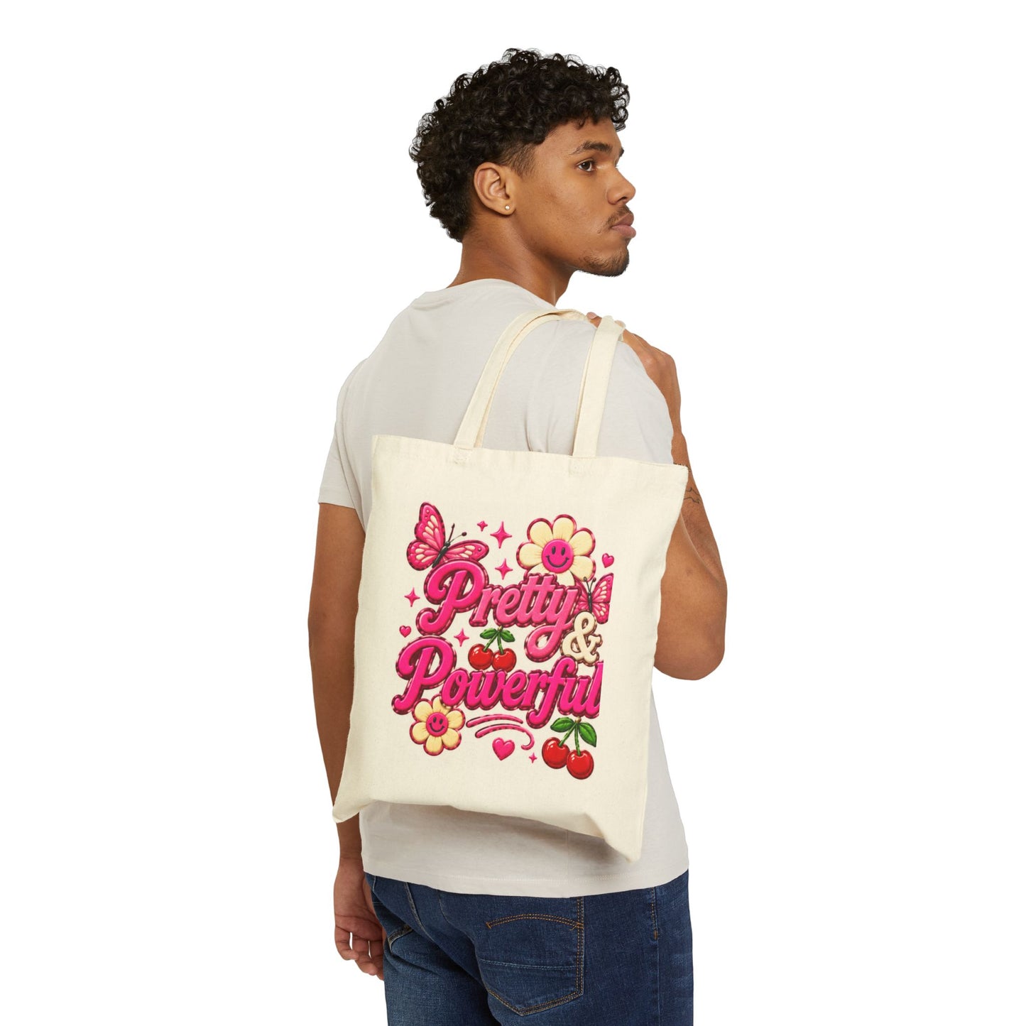 Healing Looks Good On Me Tote Bag | Pretty & Powerful Floral Cherry Design