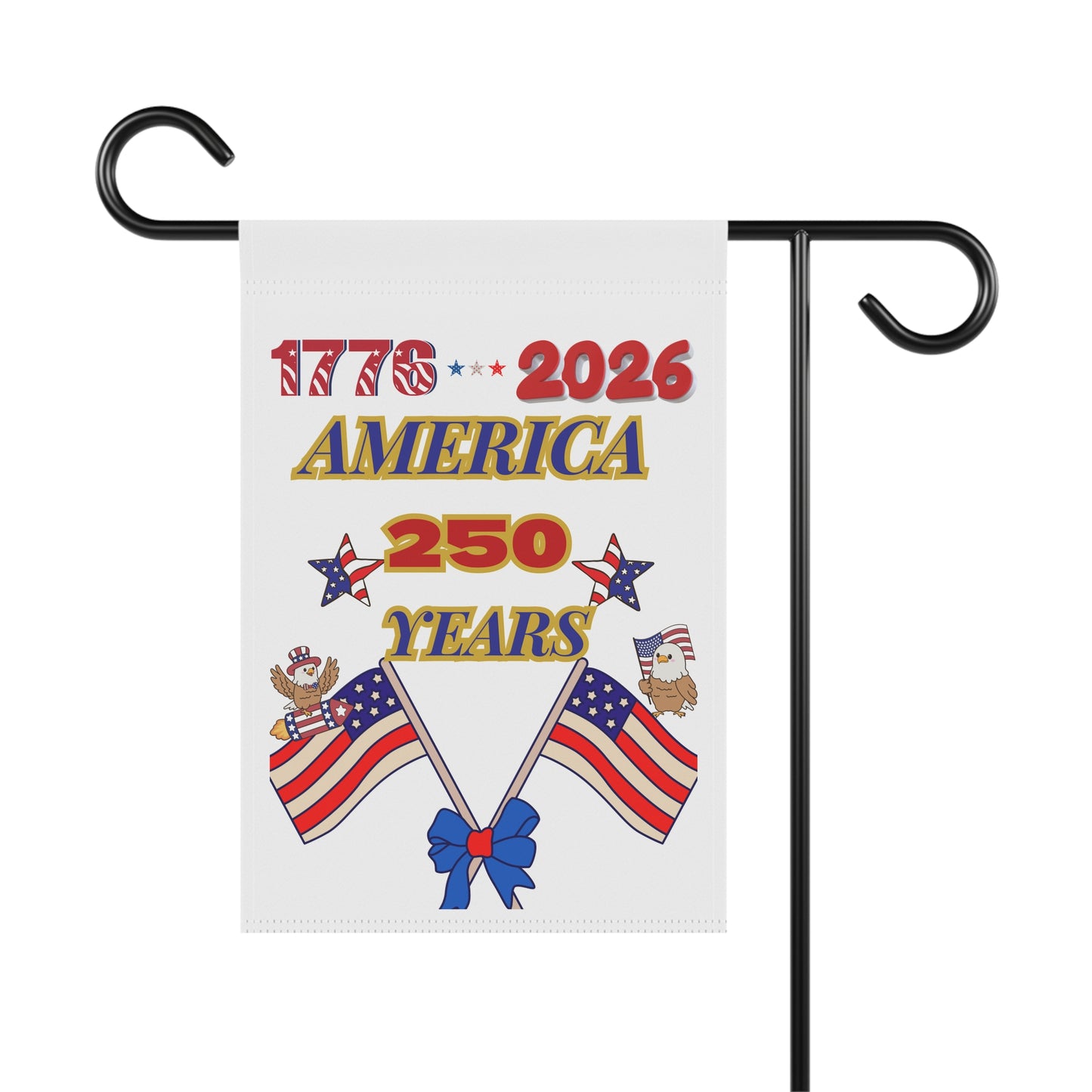 1776-2026 America 250 Years celebration banner | Patriotic Flag House Banner
