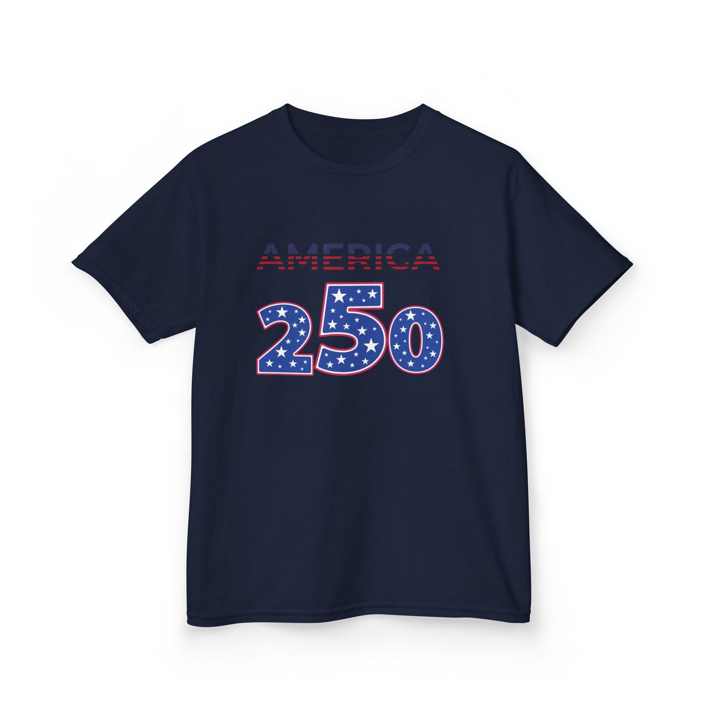 America 250 Kids Tee | Patriotic Fireworks Fourth of July Shirt