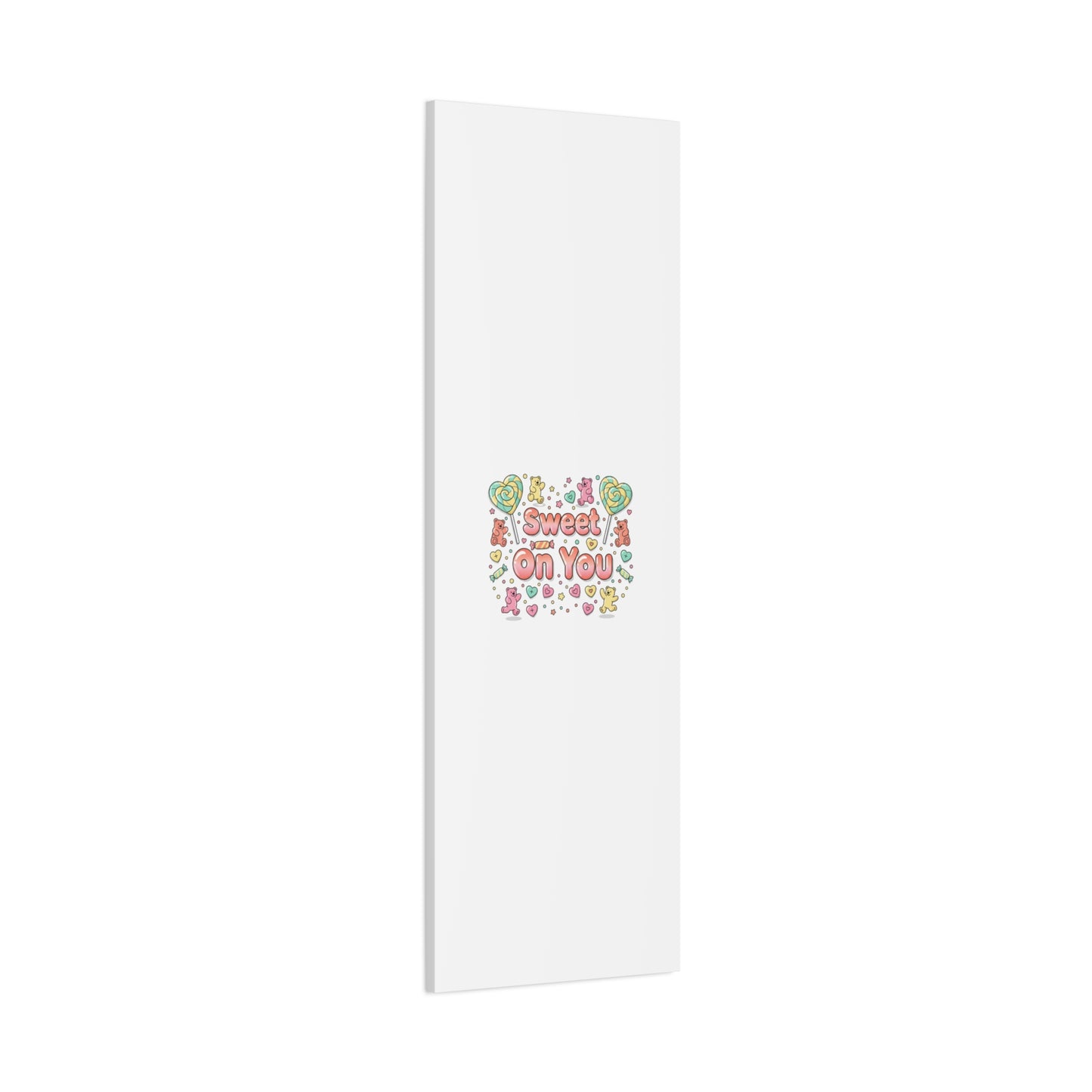 Sweet On You Canvas | Valentine Candycore heart candy pattern, pastel snackcore art