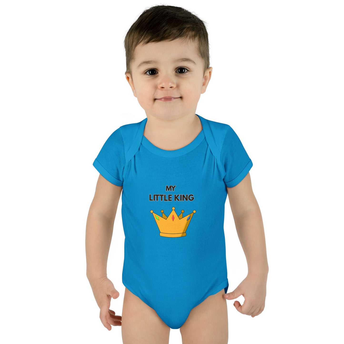 Infant Bodysuit — "My Little King" Baby Onesie