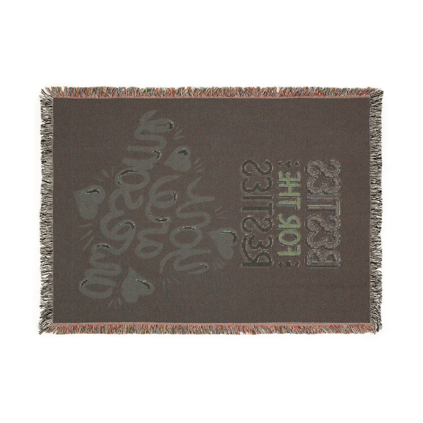 Woven Blanket — “Restless for the Restless” Heart Graphic Throw