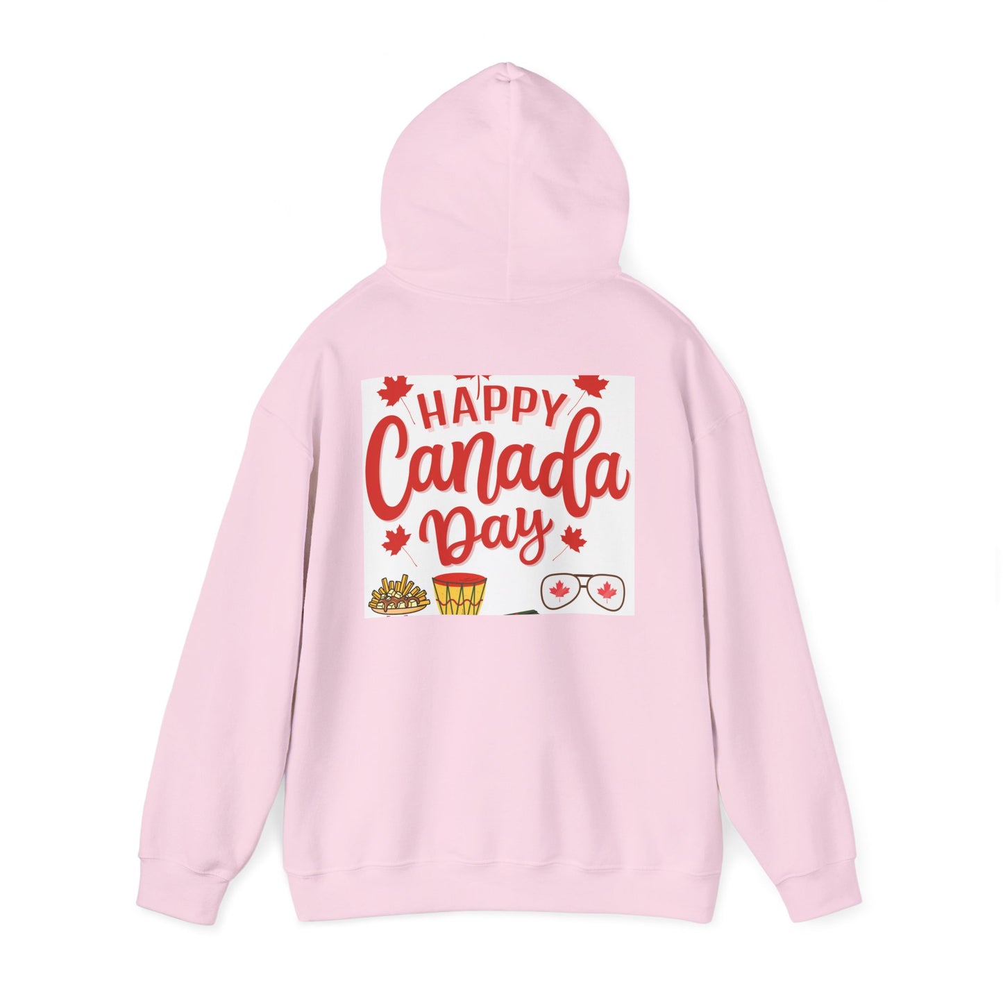 Canada Day Hoodie — "Happy Canada Day! Proud Canadian" Celebration Sweatshirt