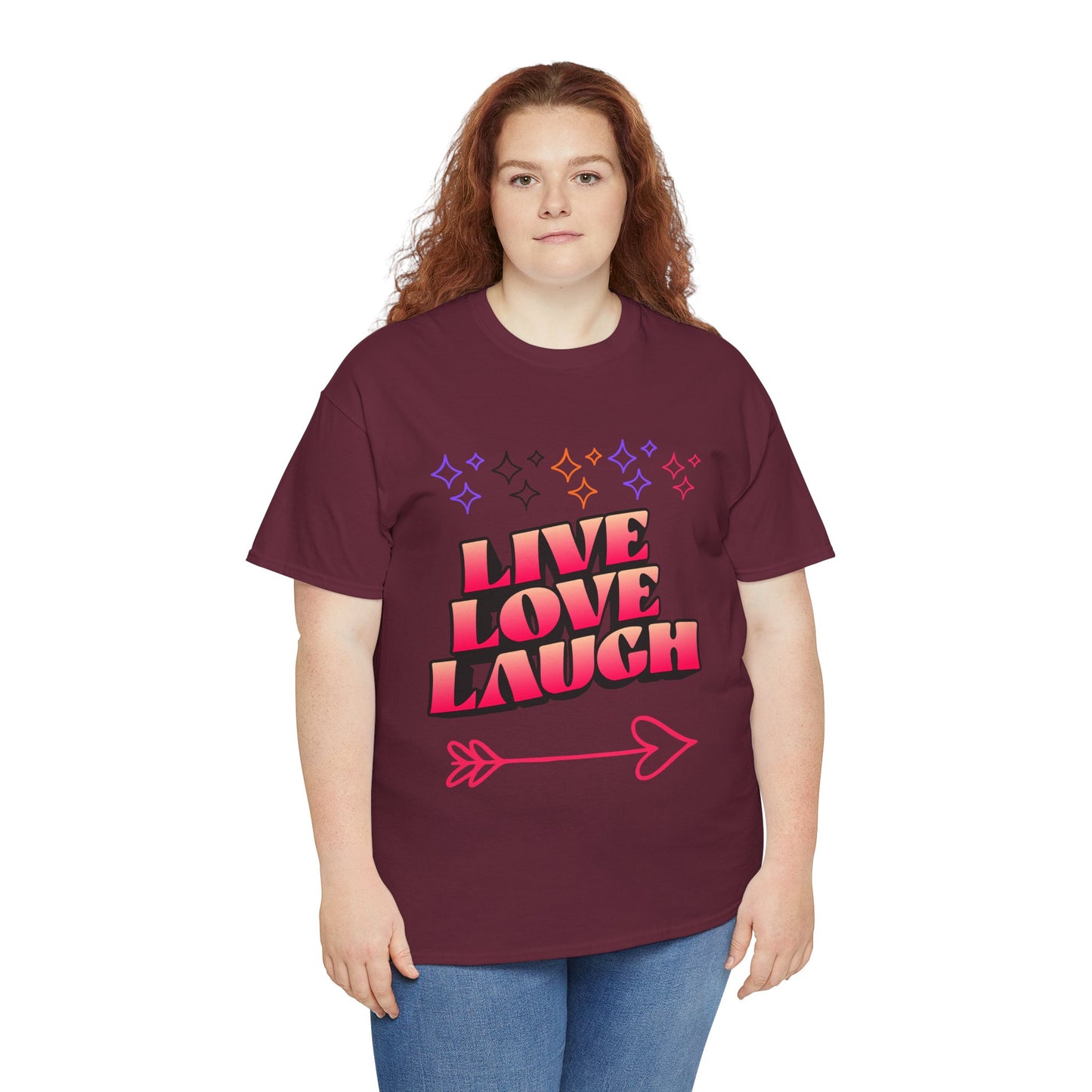 Live Love Laugh Women's Tee — Inspirational Graphic T-Shirt