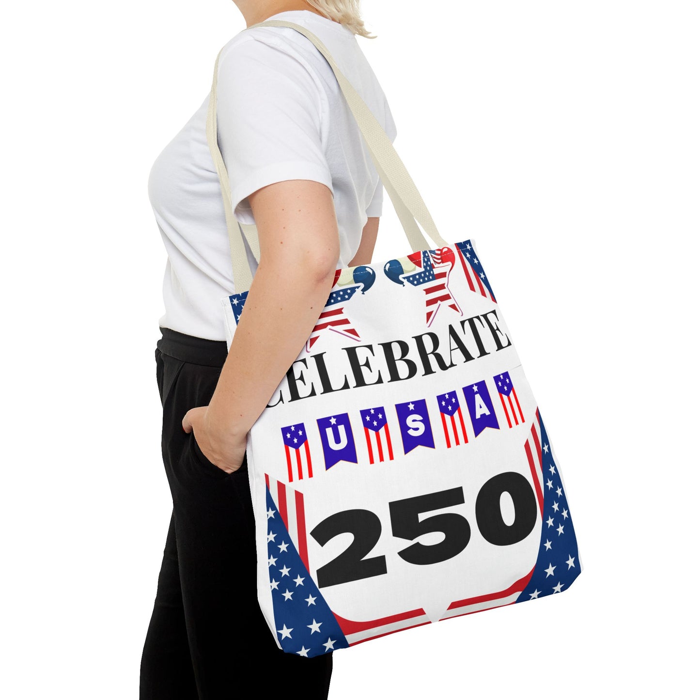 Celebrate USA 250 Tote Bag | 4th of July bag for firework
