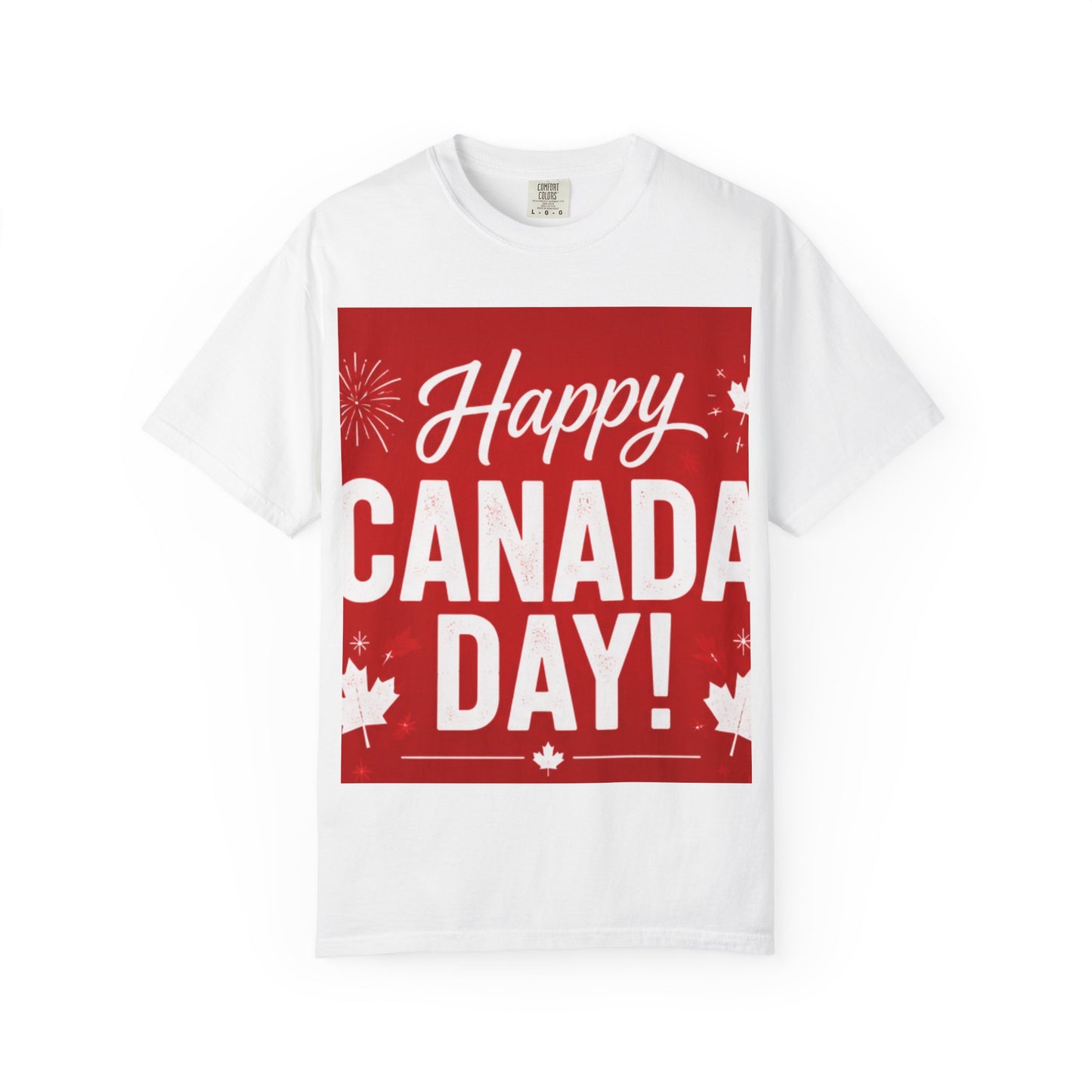 Happy Canada Day T-Shirt — Red Maple Leaf Canada Day Tee