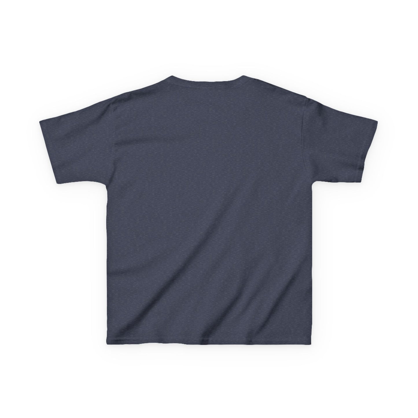 Kids Tee — Minimal "Always Be Curious" Rainbow Text