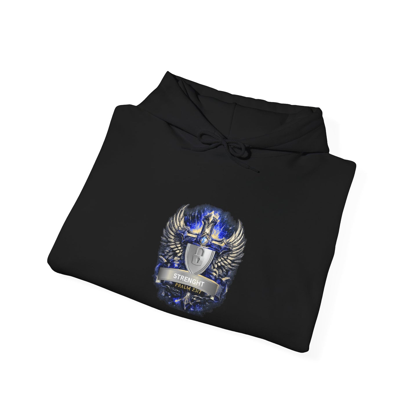 Knight Helmet Crest Hoodie — Medieval Armor Emblem Sweatshirt
