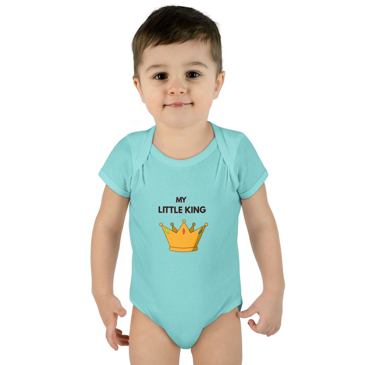 Infant Bodysuit — "My Little King" Baby Onesie