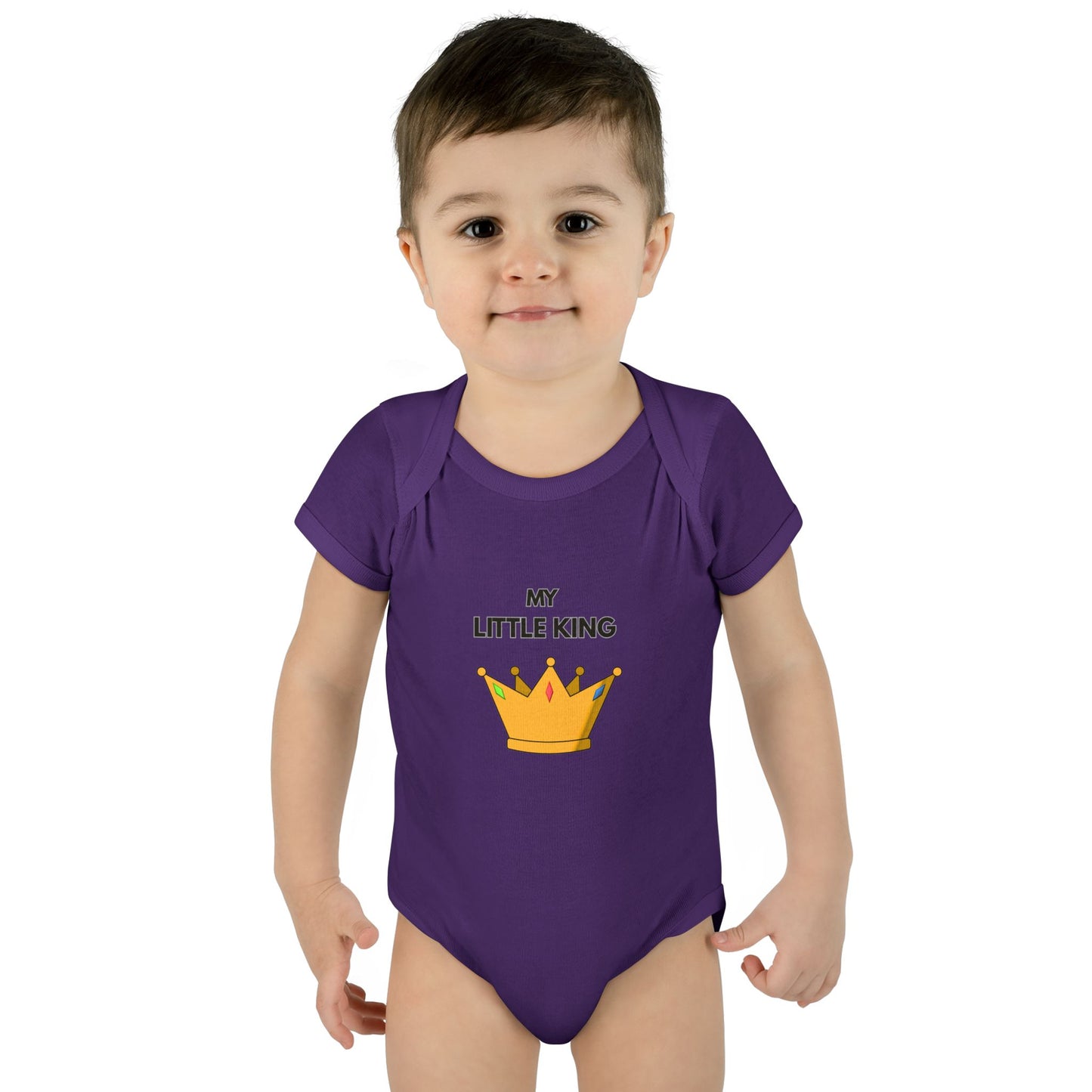 Infant Bodysuit — "My Little King" Baby Onesie