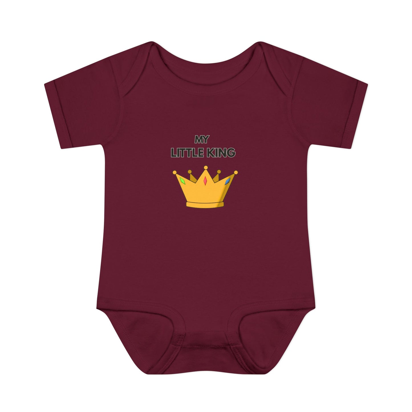 Infant Bodysuit — "My Little King" Baby Onesie