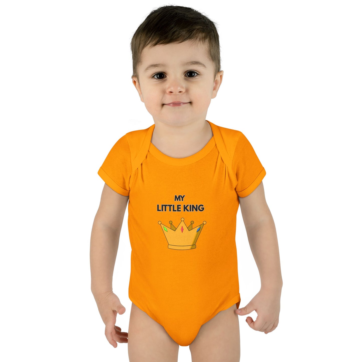 Infant Bodysuit — "My Little King" Baby Onesie
