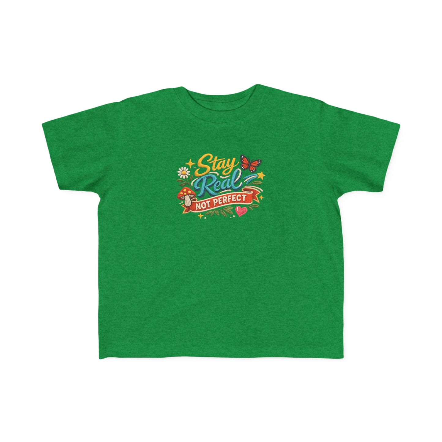 Dream Big Babe Toddler Tee | Retro Floral Butterfly Graphic