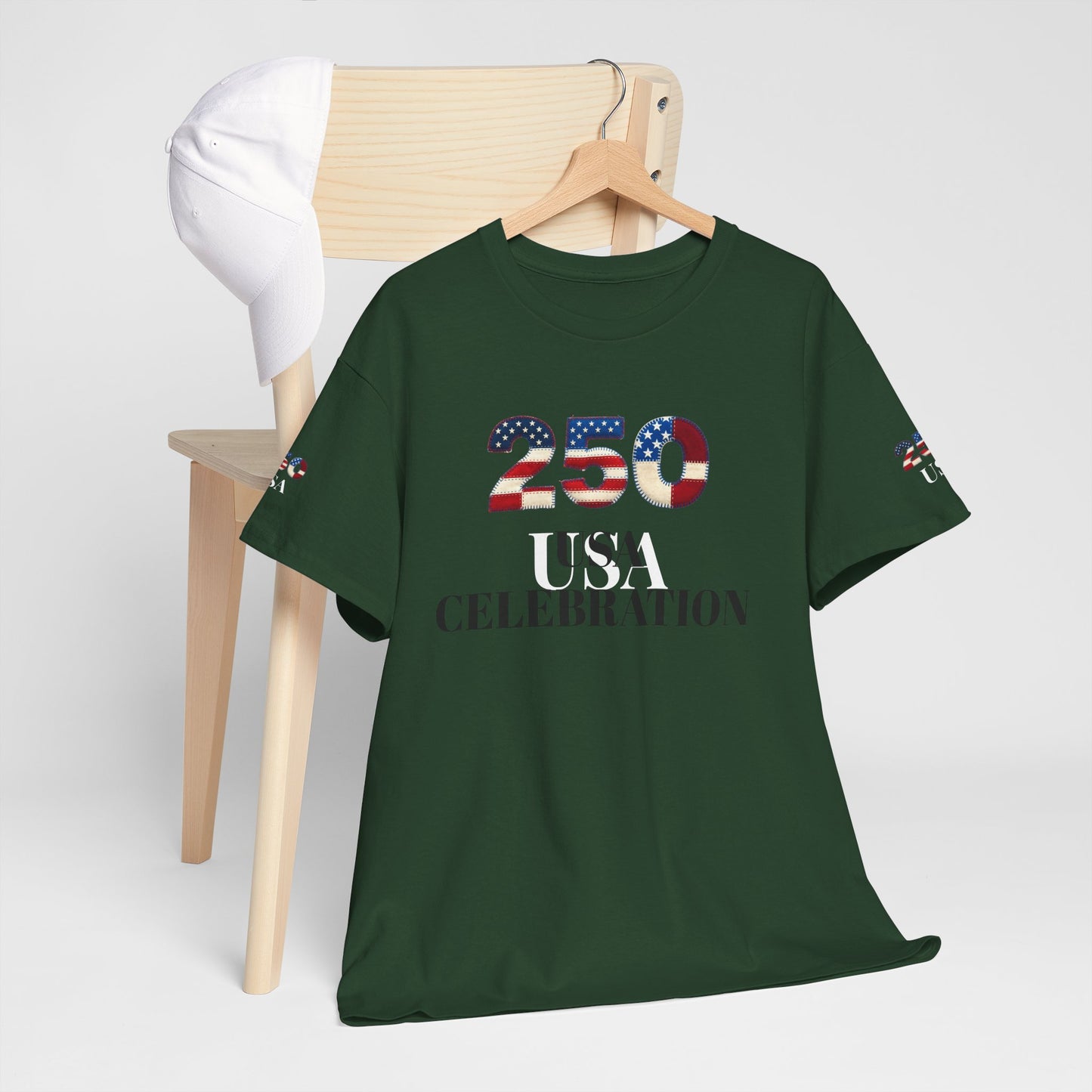 250 USA Celebration T‑Shirt — Patriotic 4th of July Tee