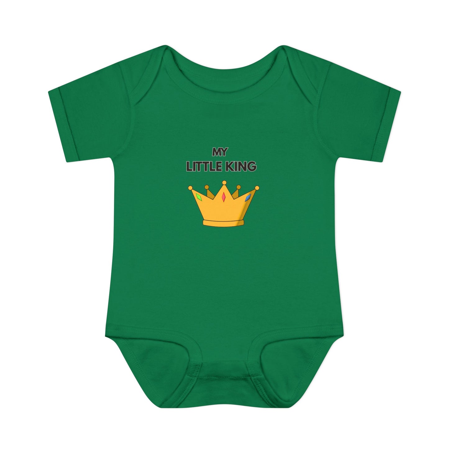 Infant Bodysuit — "My Little King" Baby Onesie