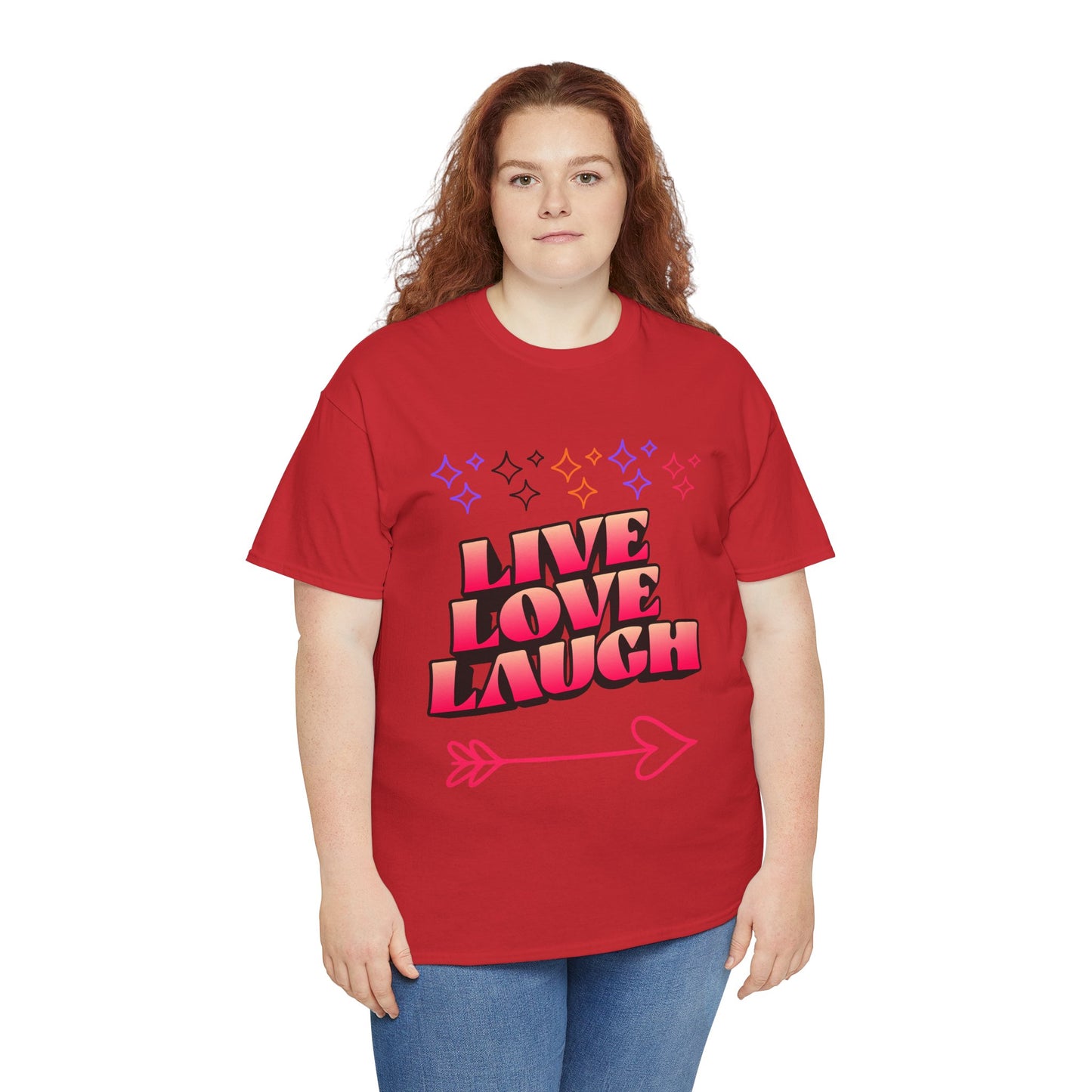Live Love Laugh Women's Tee — Inspirational Graphic T-Shirt
