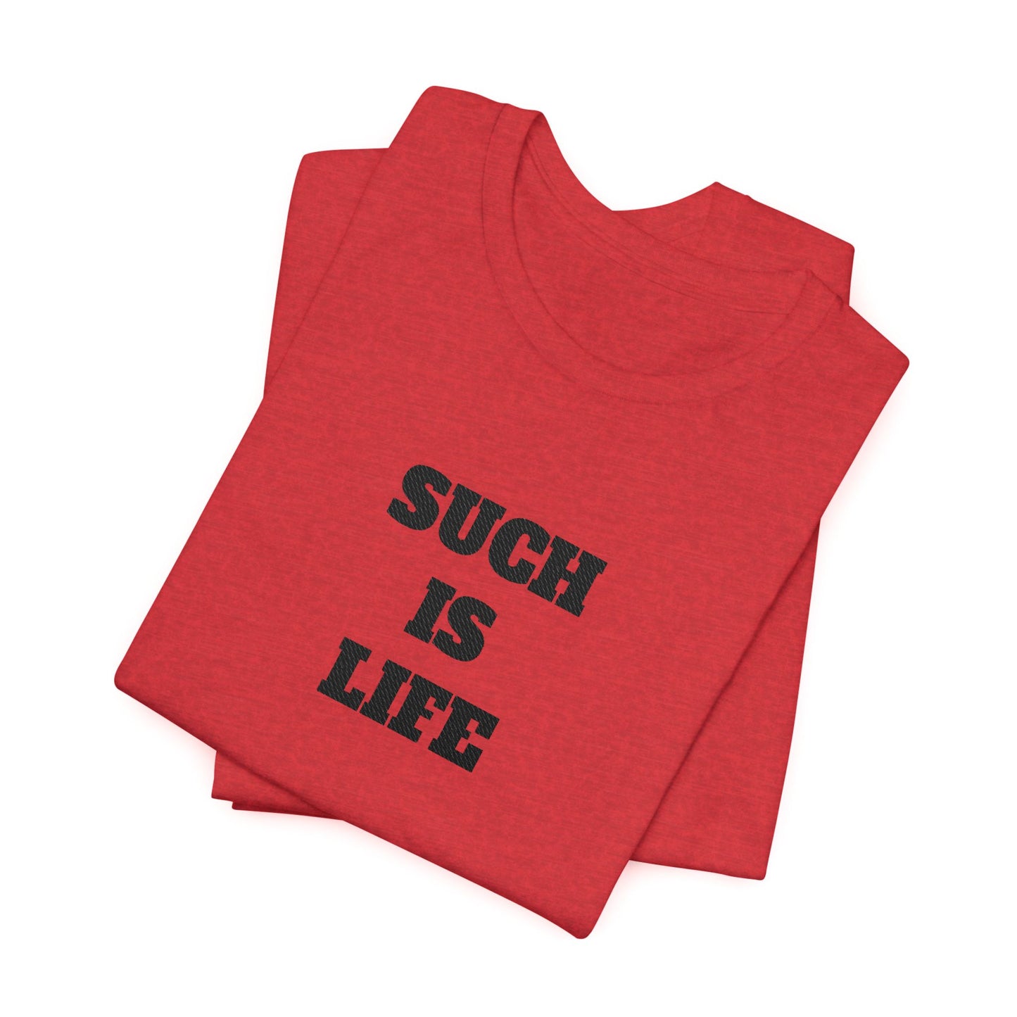 Such Is Life tee | Minimalist typographic shirt, black text on white