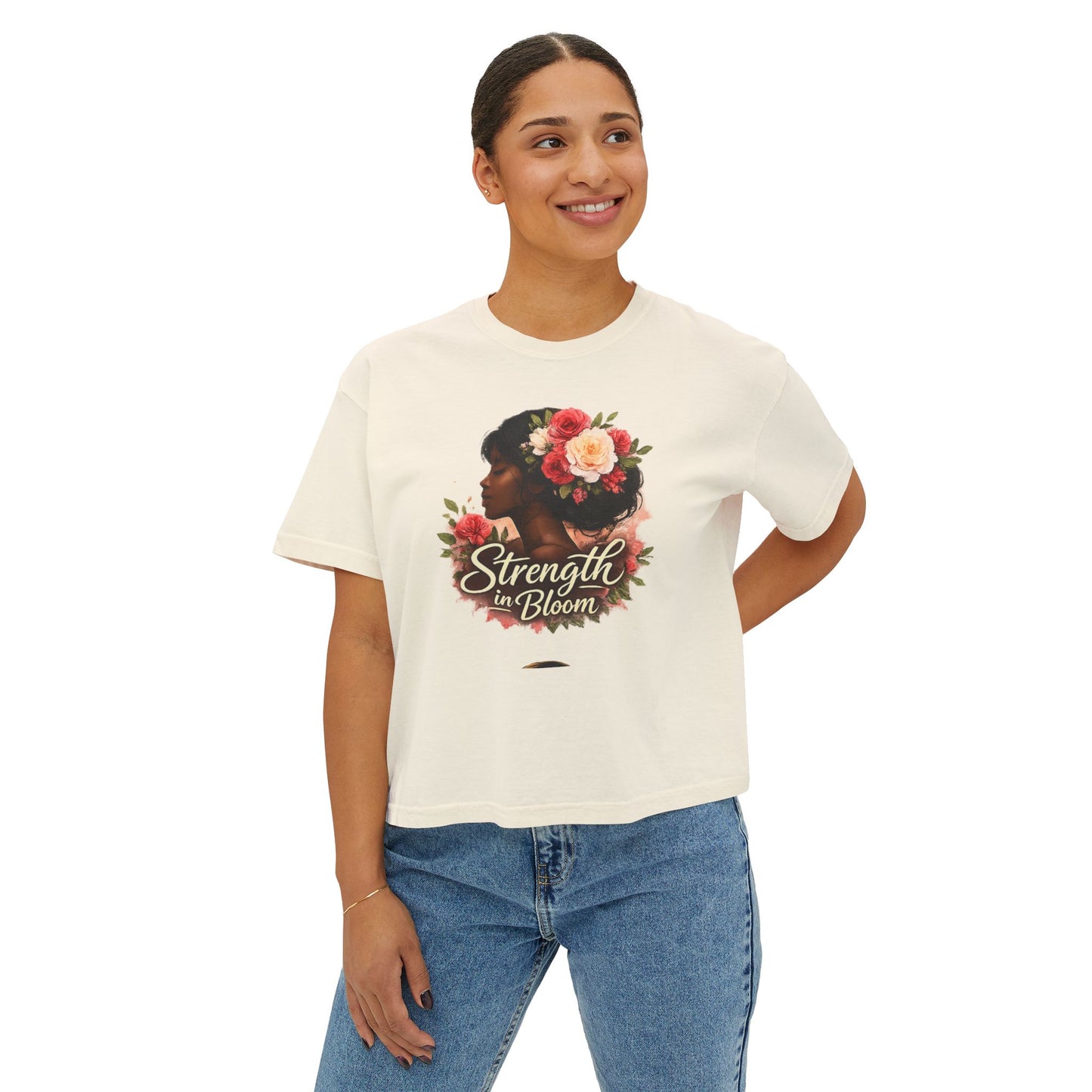Strength in Bloom Women's Boxy Tee