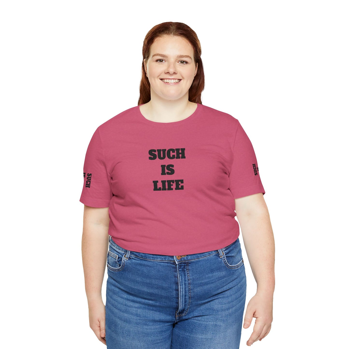 Such Is Life tee | Minimalist typographic shirt, black text on white