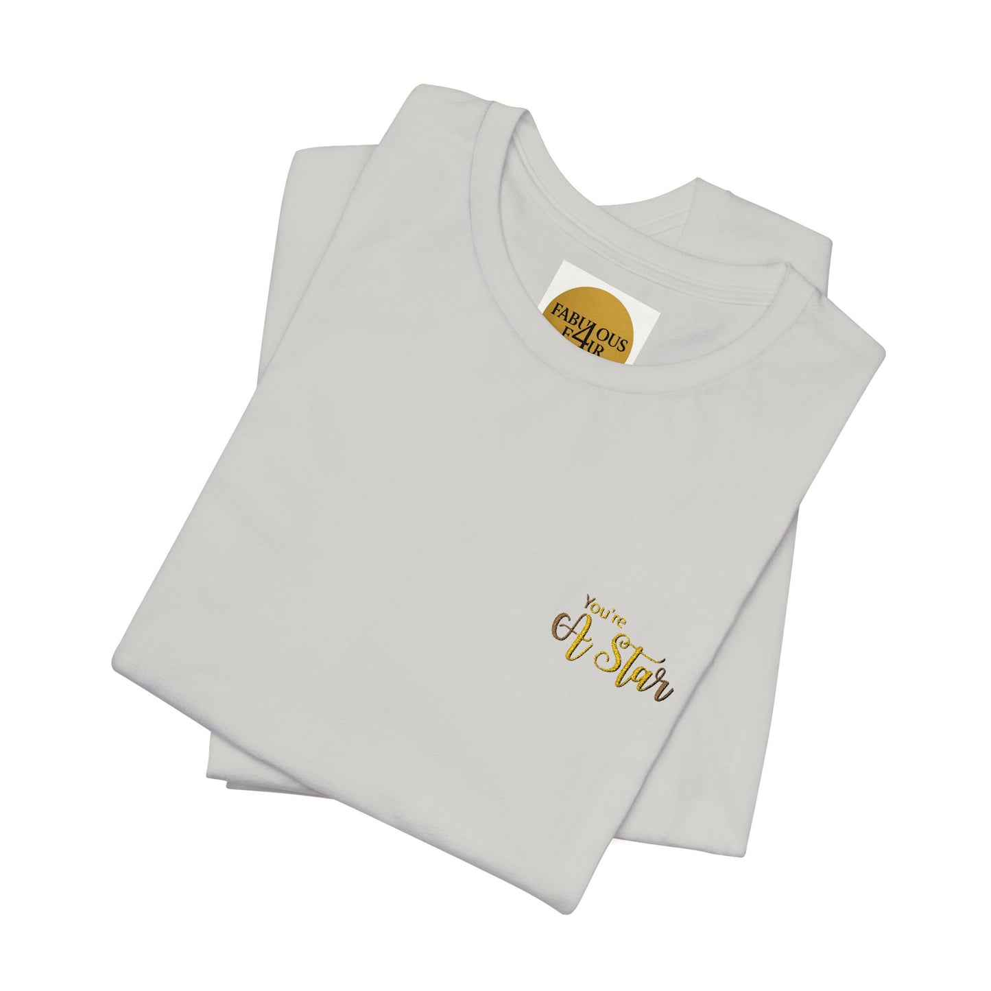 White Bee Graphic Tee — Small Chest & Sleeve Floral Bee Design