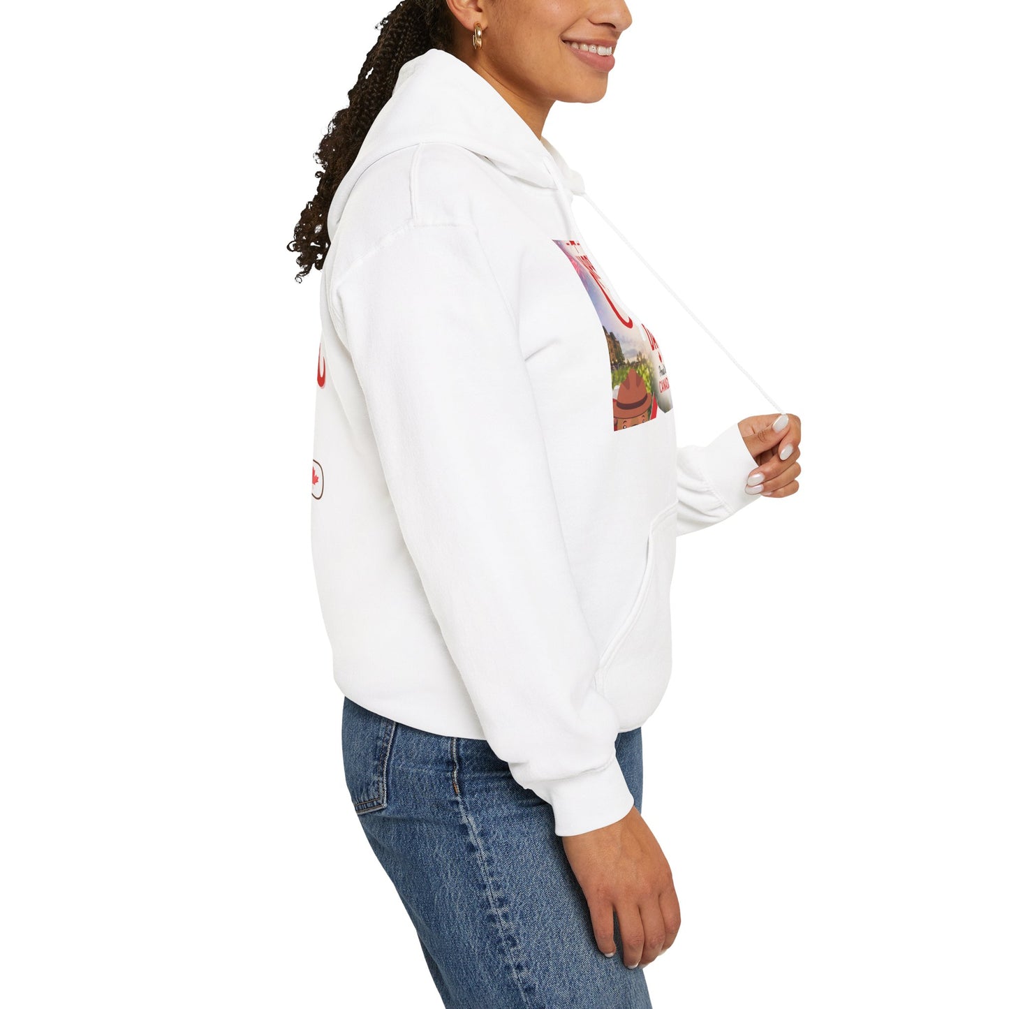 Canada Day Hoodie — "Happy Canada Day! Proud Canadian" Celebration Sweatshirt