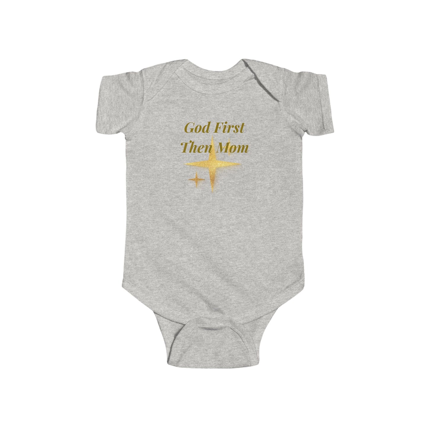 God First, Then Mom Infant Bodysuit — Religious Baby Onesie