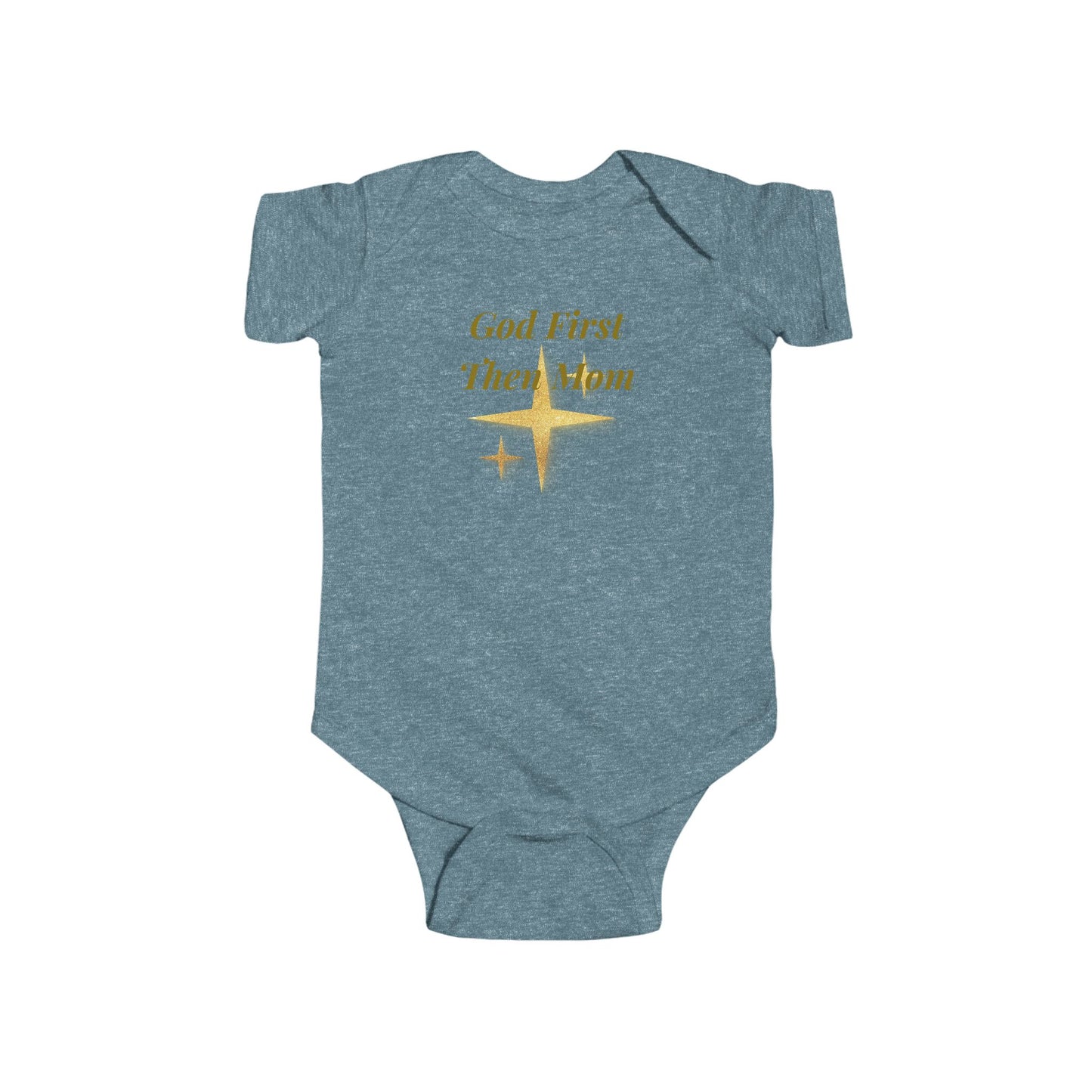 God First, Then Mom Infant Bodysuit — Religious Baby Onesie