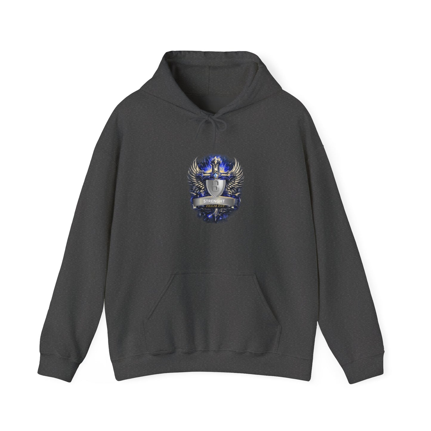 Knight Helmet Crest Hoodie — Medieval Armor Emblem Sweatshirt