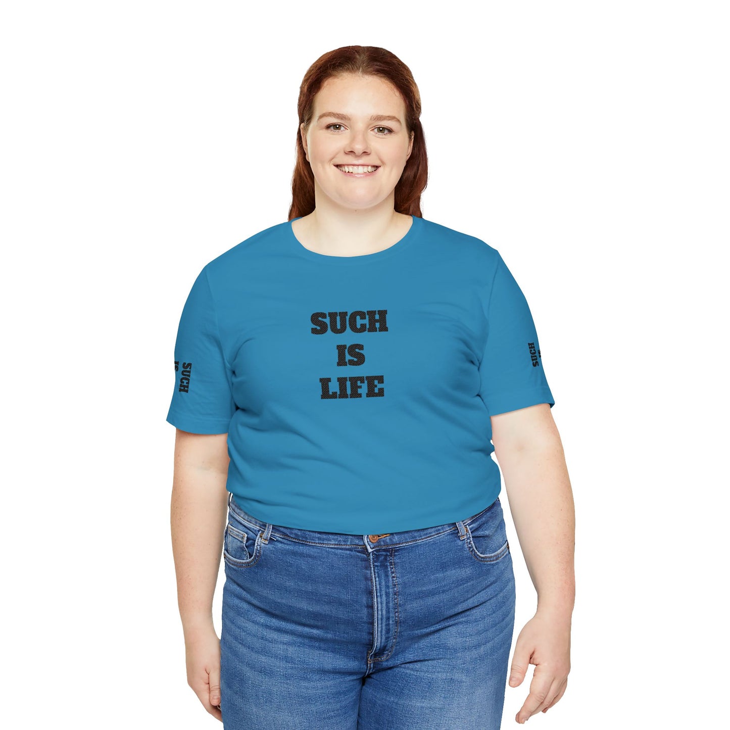 Such Is Life tee | Minimalist typographic shirt, black text on white