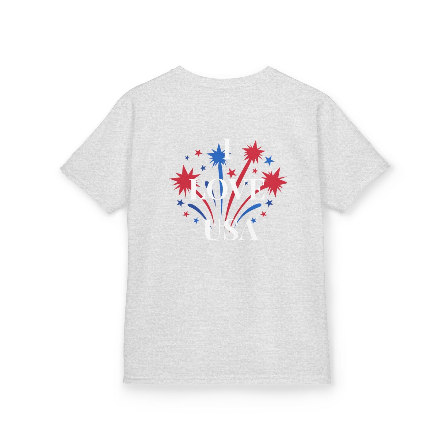 America 250 Kids Tee | Patriotic Fireworks Fourth of July Shirt