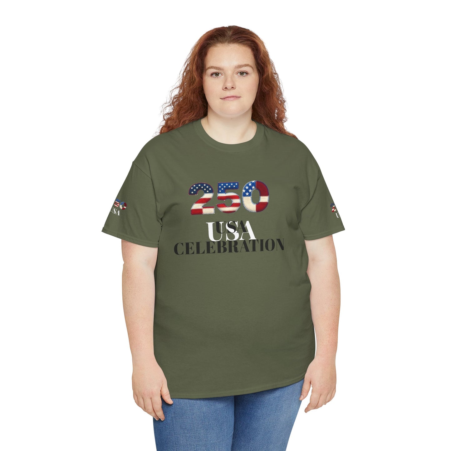 250 USA Celebration T‑Shirt — Patriotic 4th of July Tee