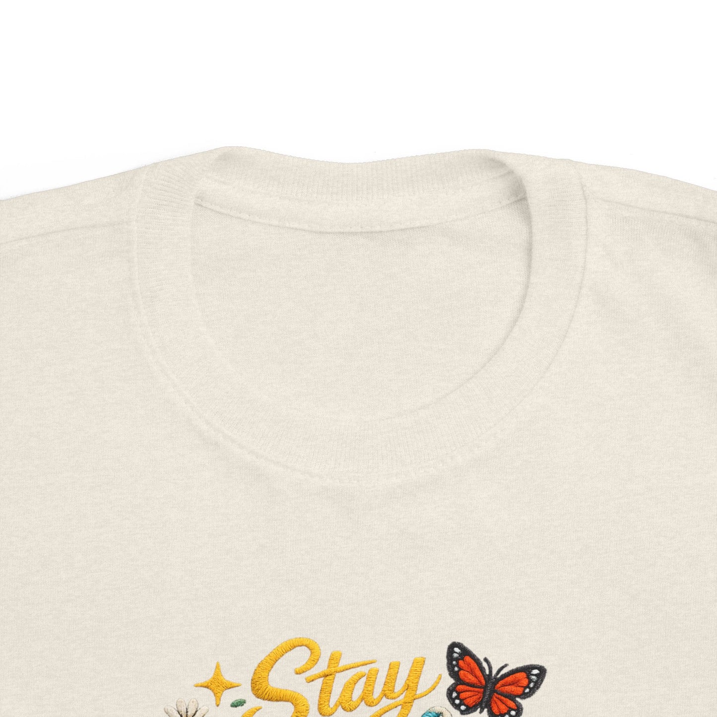 Dream Big Babe Toddler Tee | Retro Floral Butterfly Graphic