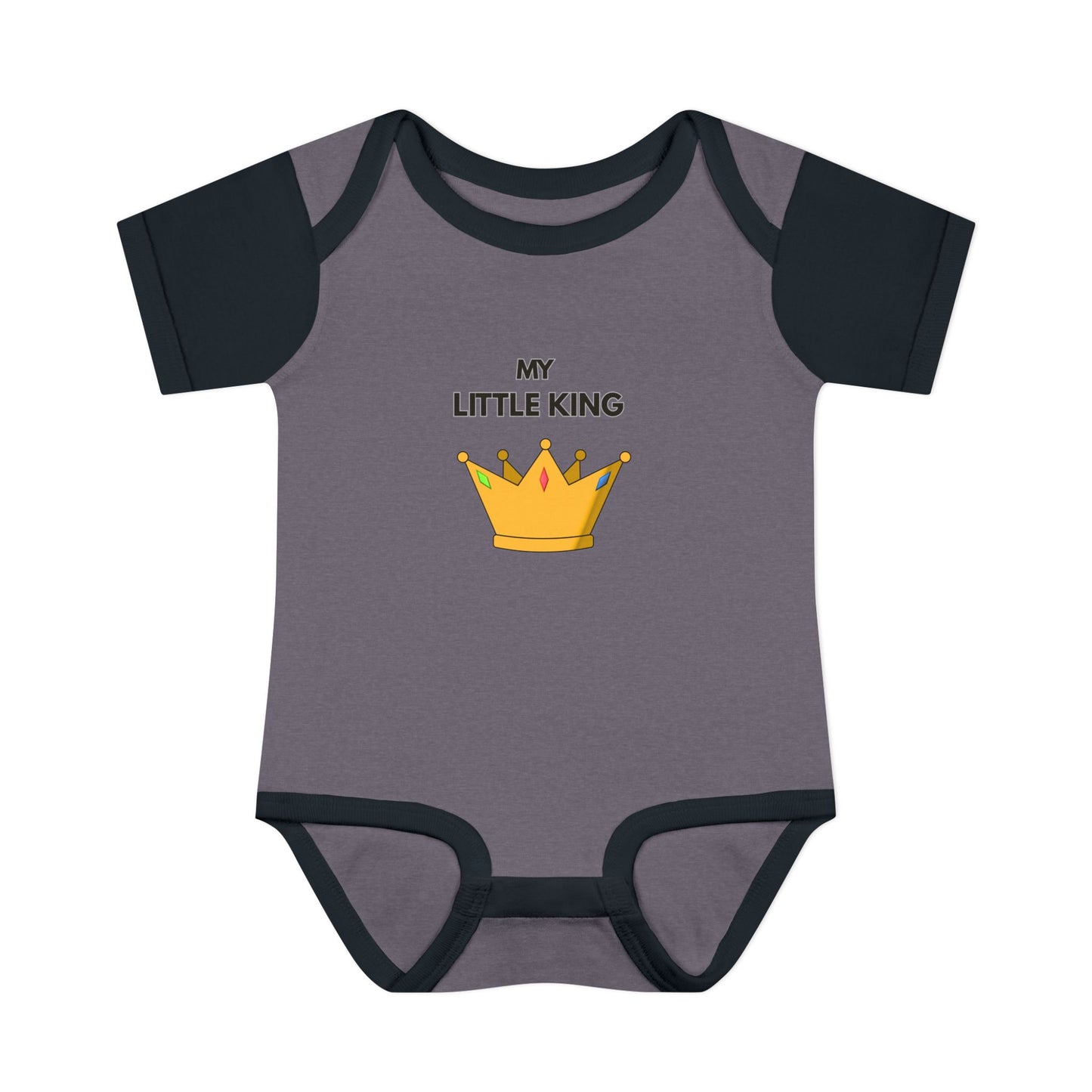 Infant Bodysuit — "My Little King" Baby Onesie