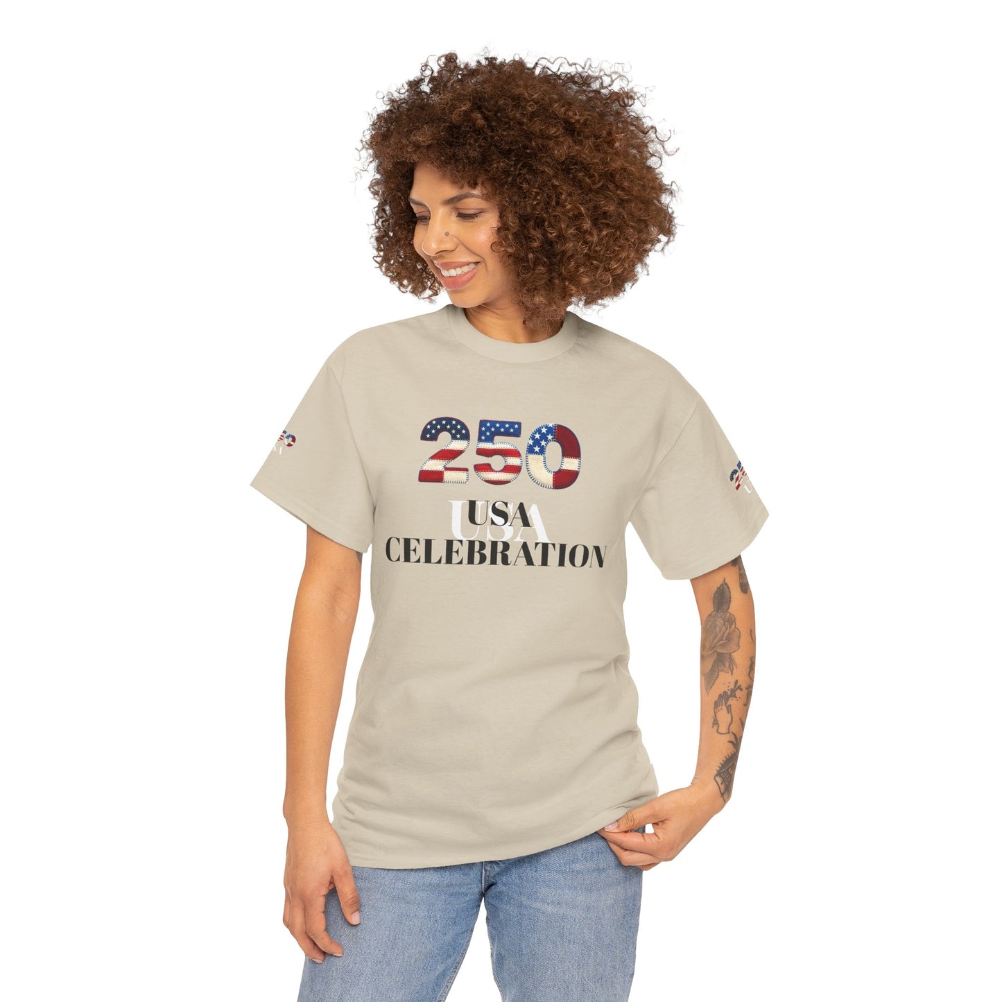 250 USA Celebration T‑Shirt — Patriotic 4th of July Tee